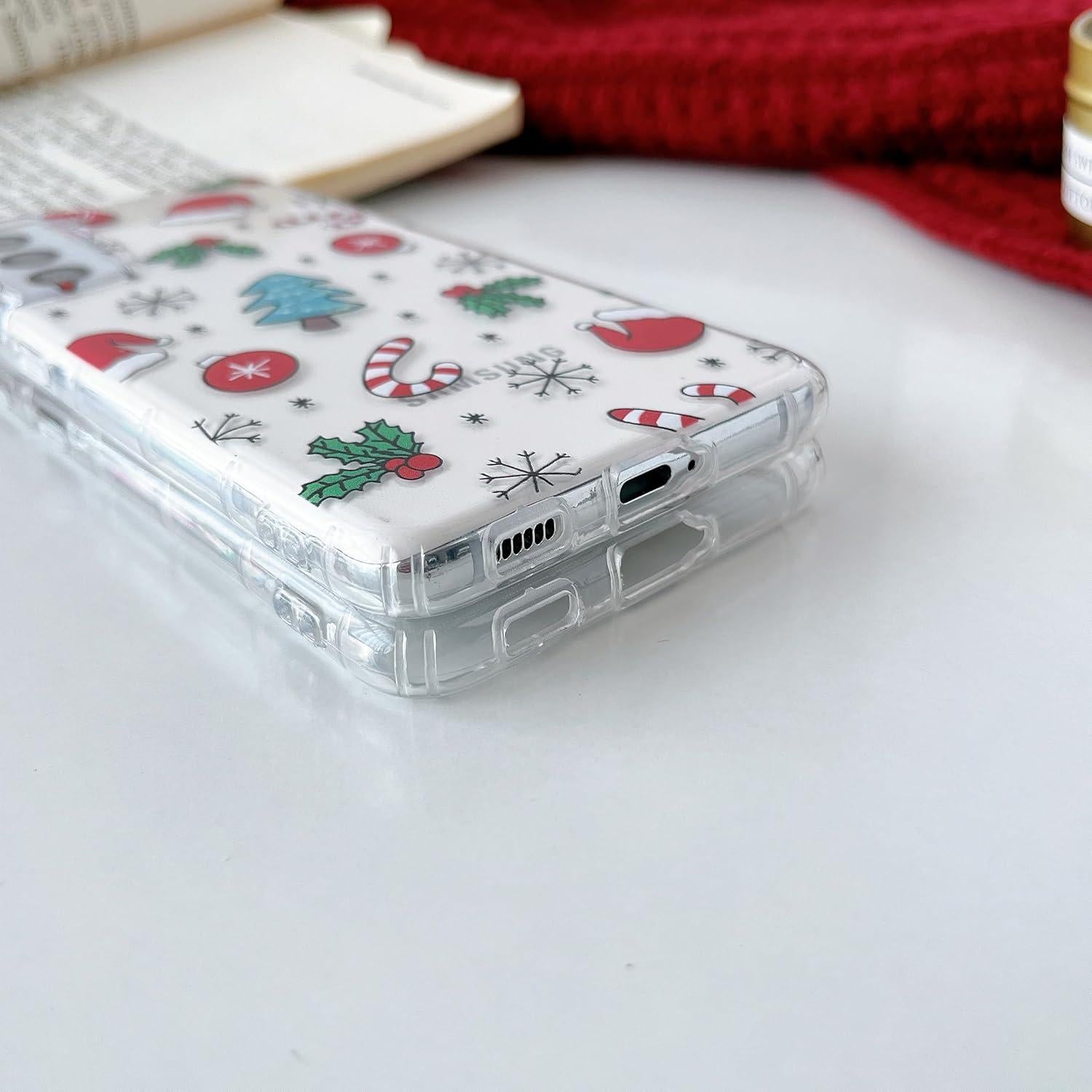 Funda Navideña Transparente RALEAVO para Samsung Galaxy S21