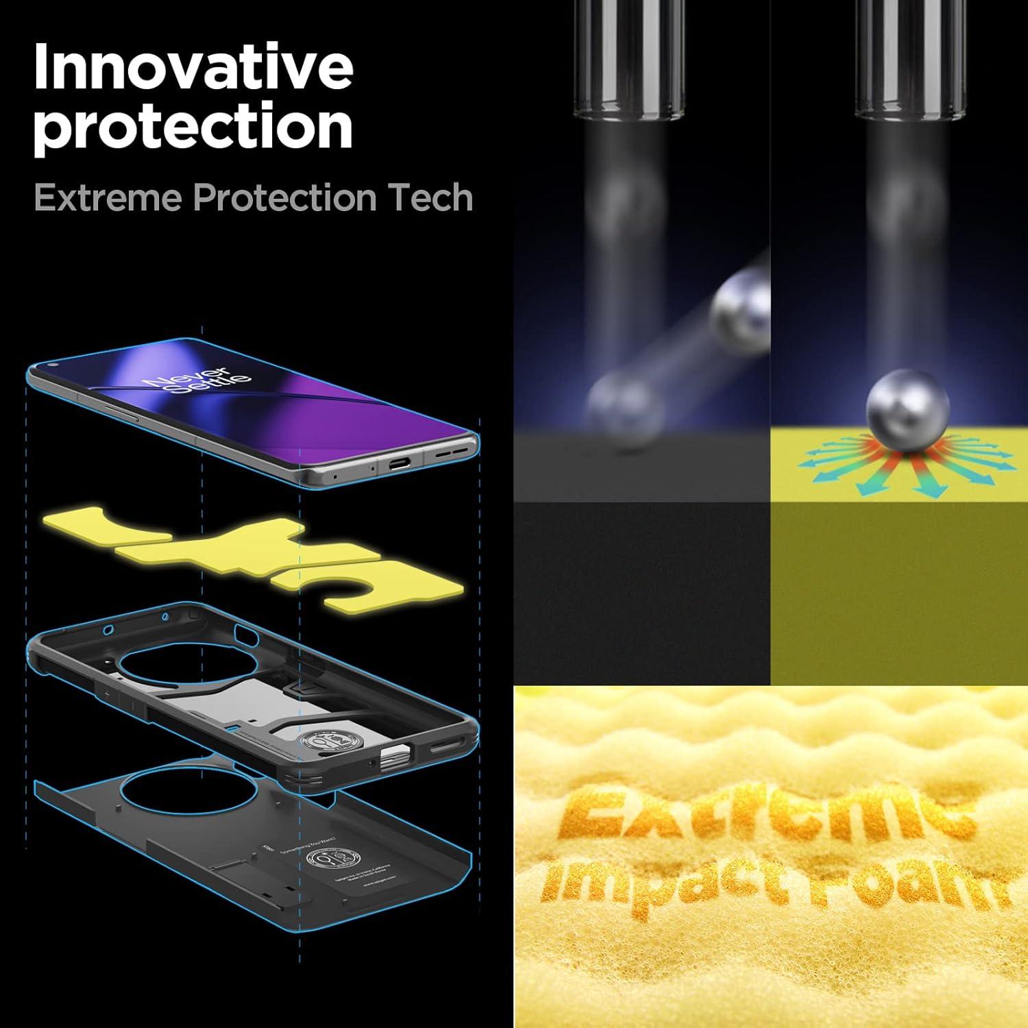 Funda Spigen Tough Armor para OnePlus 11 5G - Negro