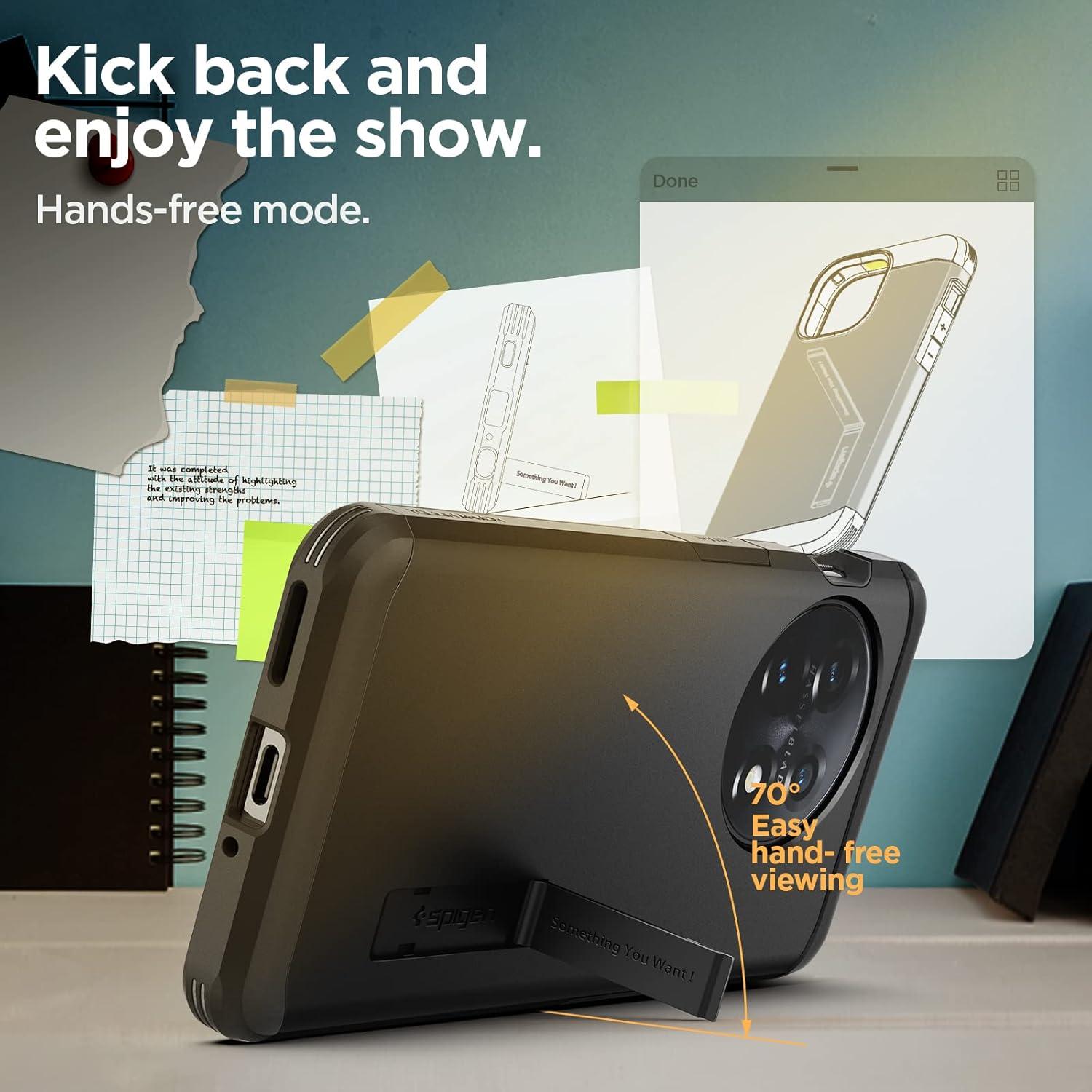 Funda Spigen Tough Armor para OnePlus 11 5G - Negro