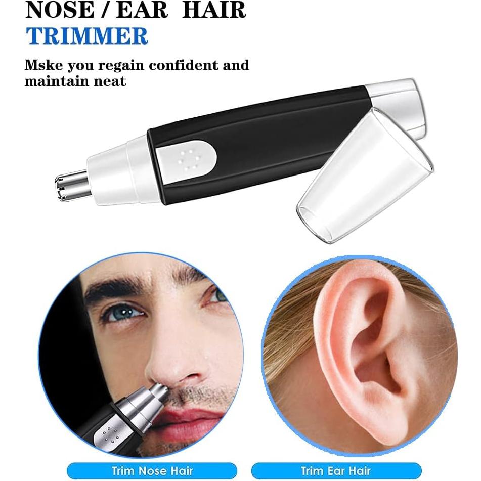 Recortador de Vello Nasal y Facial MOVOZIN Negro
