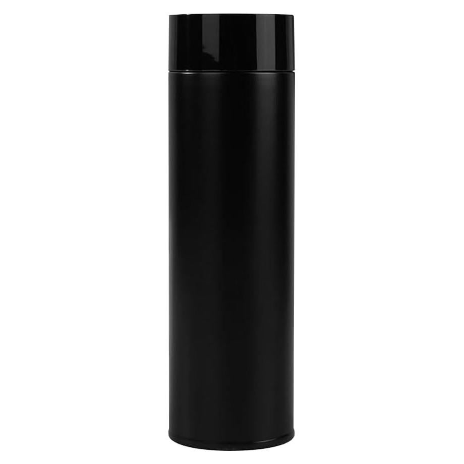 Botella de Agua 500 ml Acero Inoxidable nvseonsi Negra Aislada