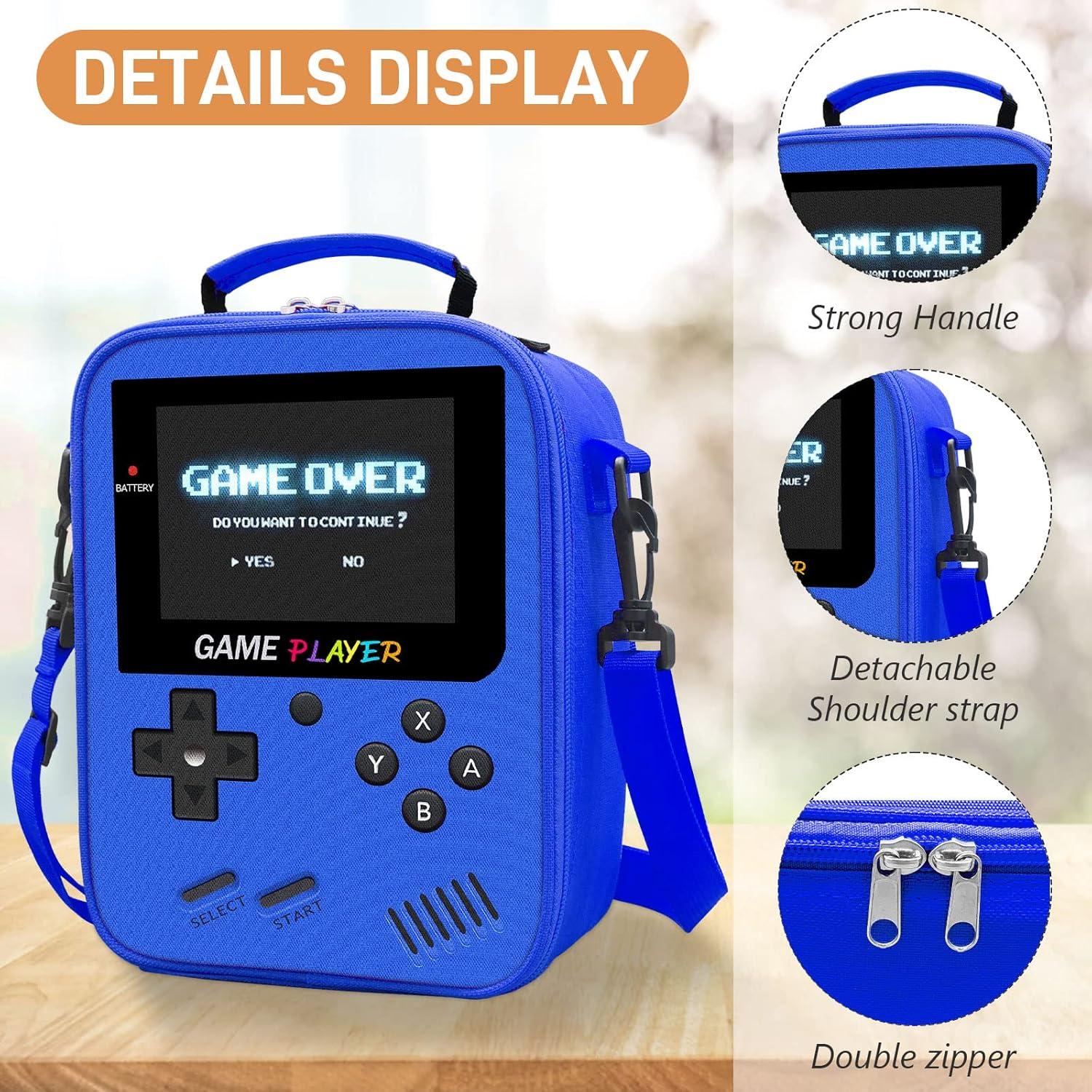 Caja de Almuerzo Gamer Ruokey Azul Impermeable 4.8L