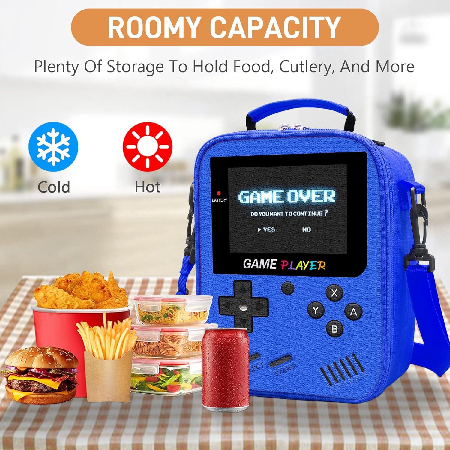 Caja de Almuerzo Gamer Ruokey Azul Impermeable 4.8L