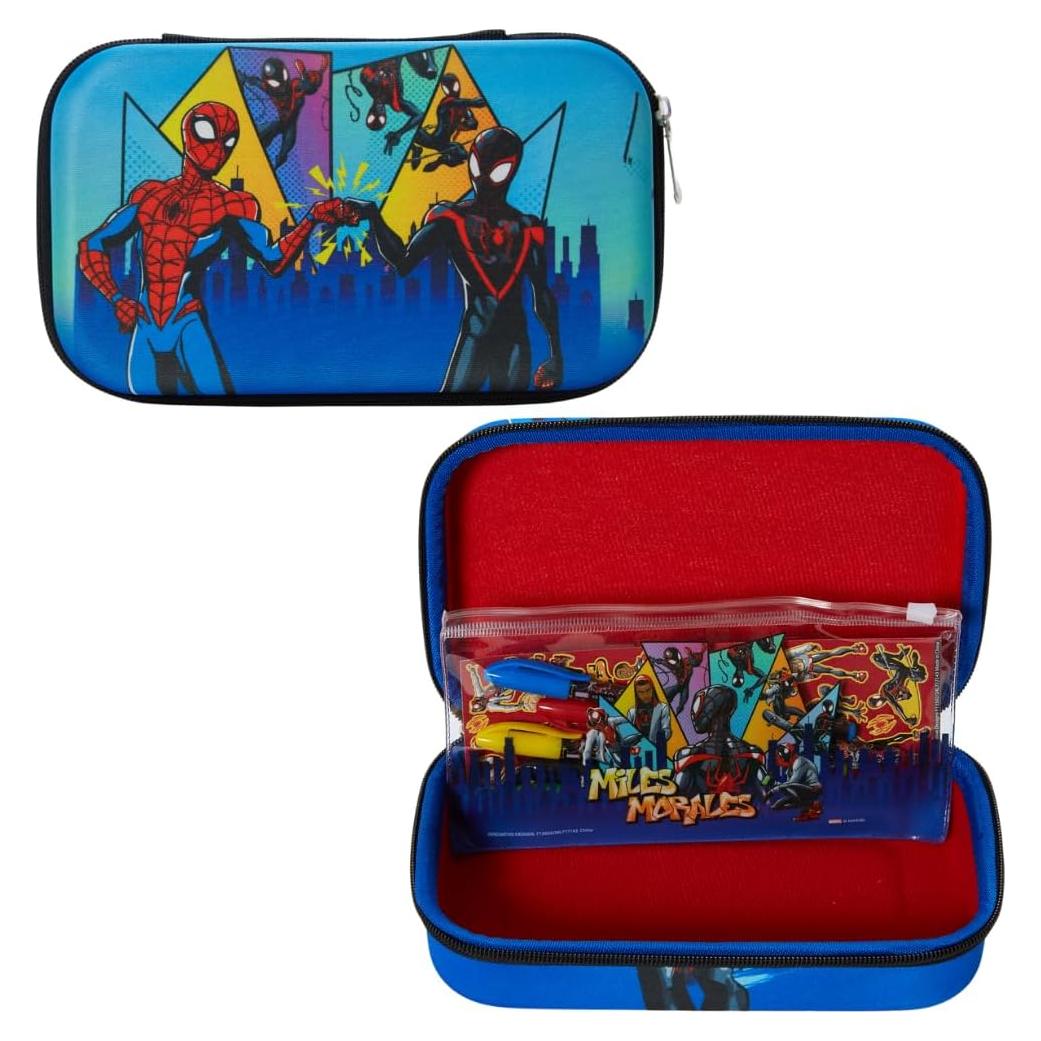 Estuche de Lápices Spiderman Marvel 20x12cm con Stickers y Bolígrafos