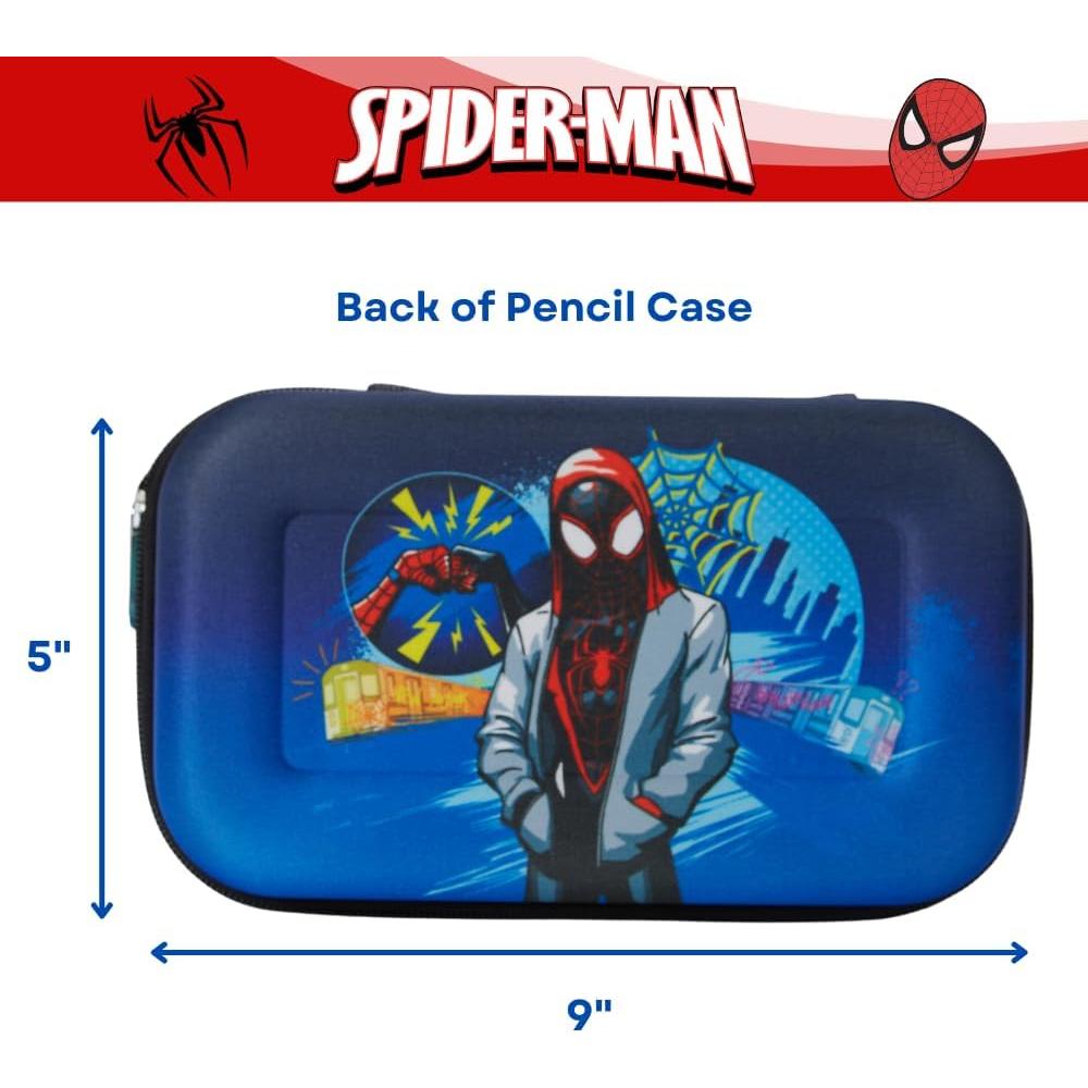 Estuche de Lápices Spiderman Marvel 20x12cm con Stickers y Bolígrafos
