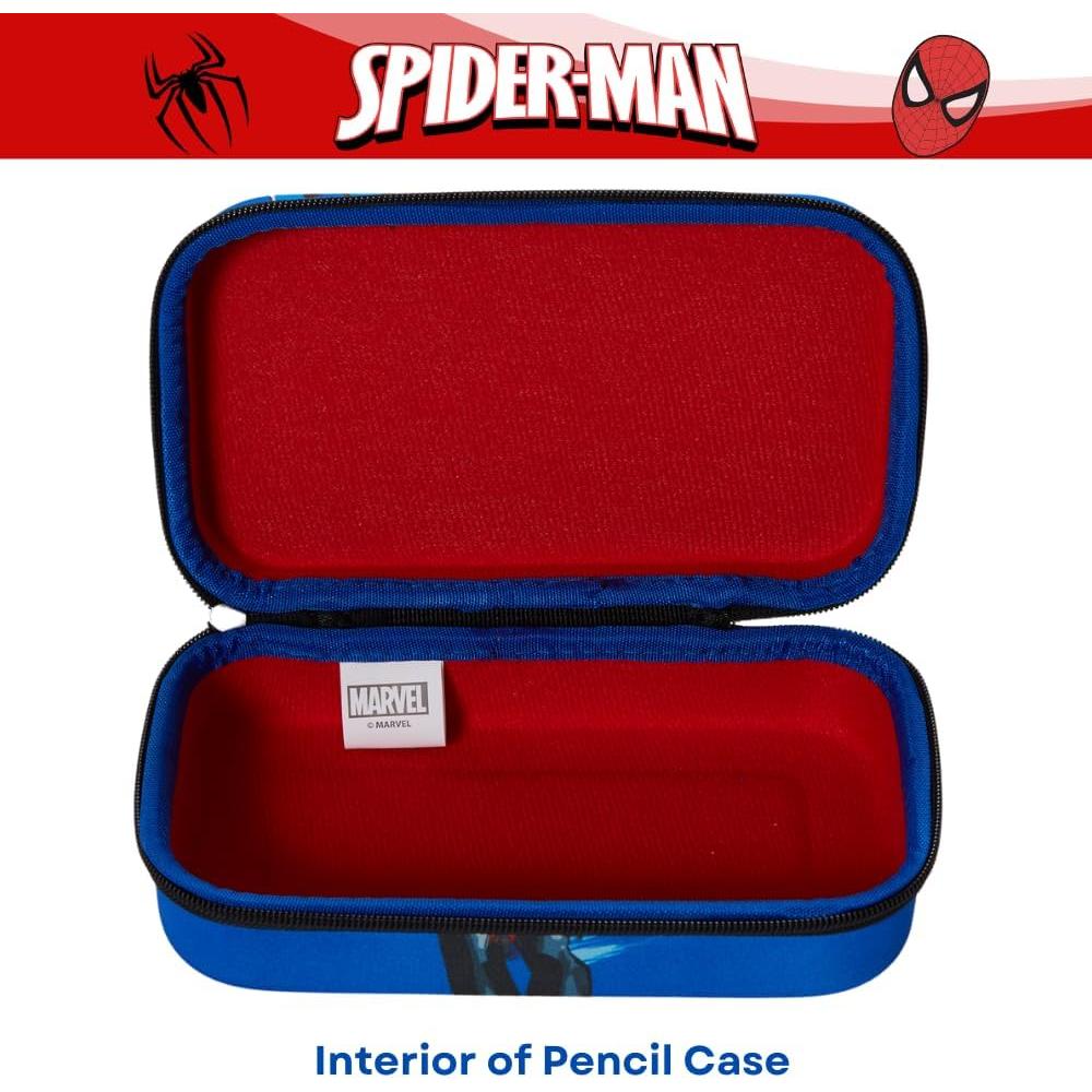 Estuche de Lápices Spiderman Marvel 20x12cm con Stickers y Bolígrafos