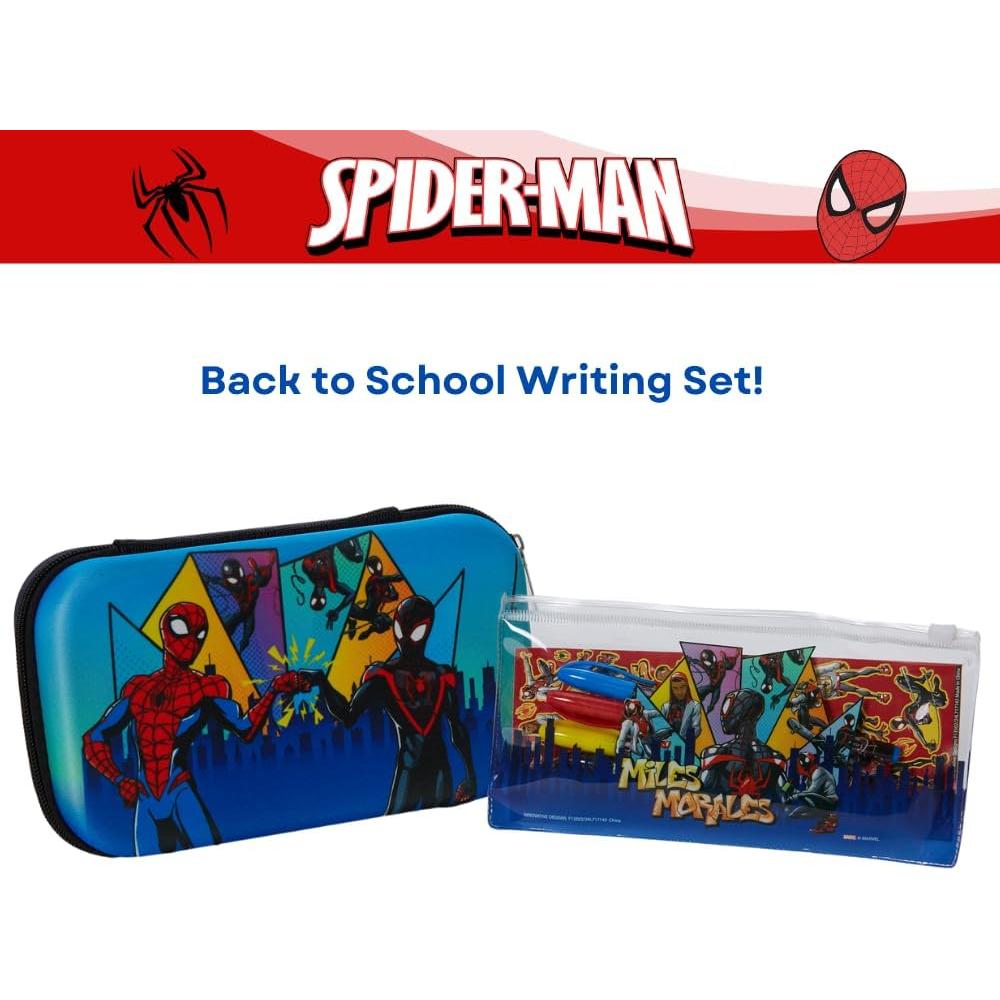 Estuche de Lápices Spiderman Marvel 20x12cm con Stickers y Bolígrafos