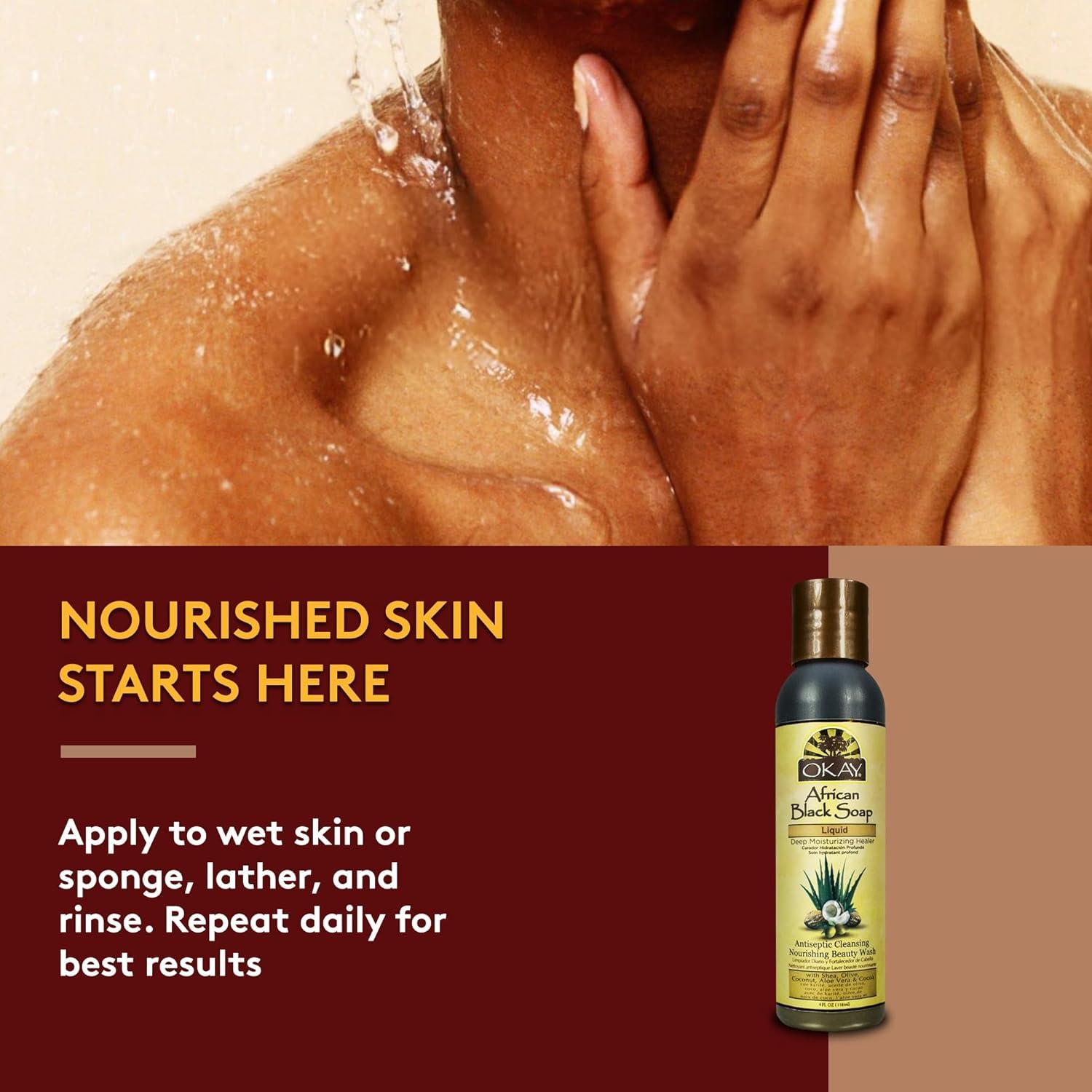 Jabón Líquido Negro Okay 113 g - Limpieza Profunda