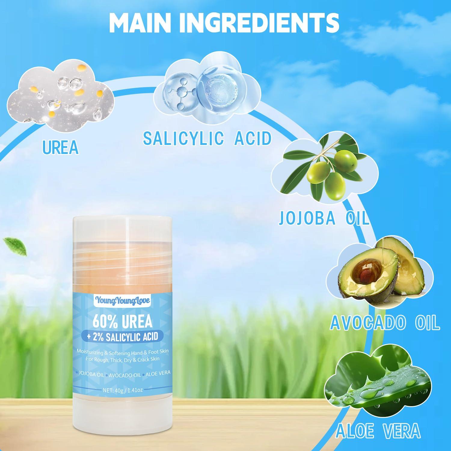 Crema de Urea 60% con 2% Ácido Salicílico YOUNGYOUNGLOVE 40g