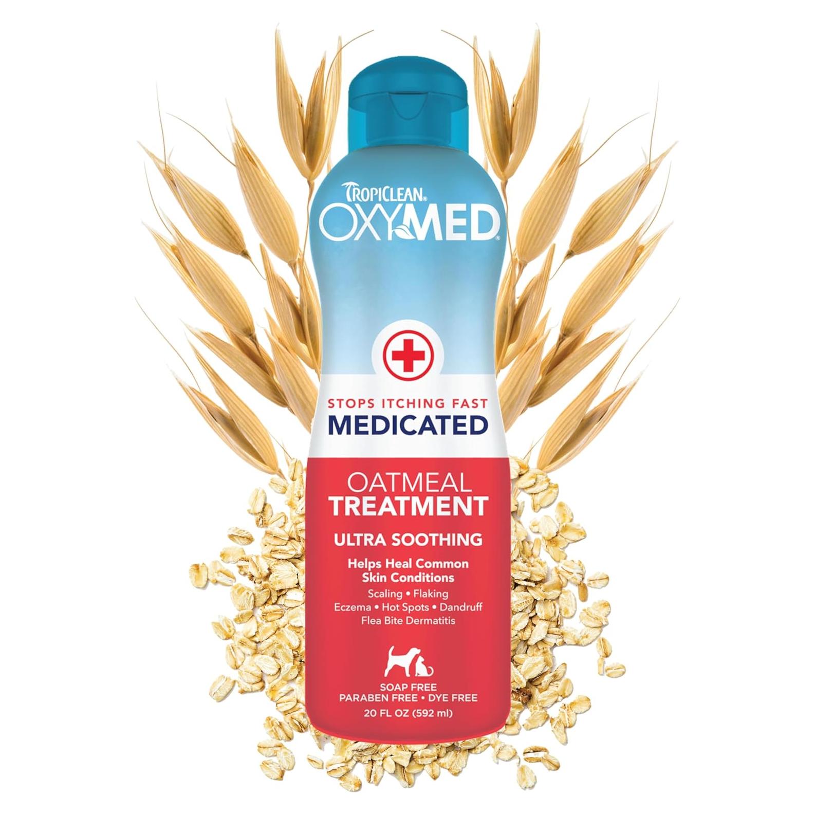 Acondicionador Medicado TropiClean OxyMed 567 g Para Gatos y Perros