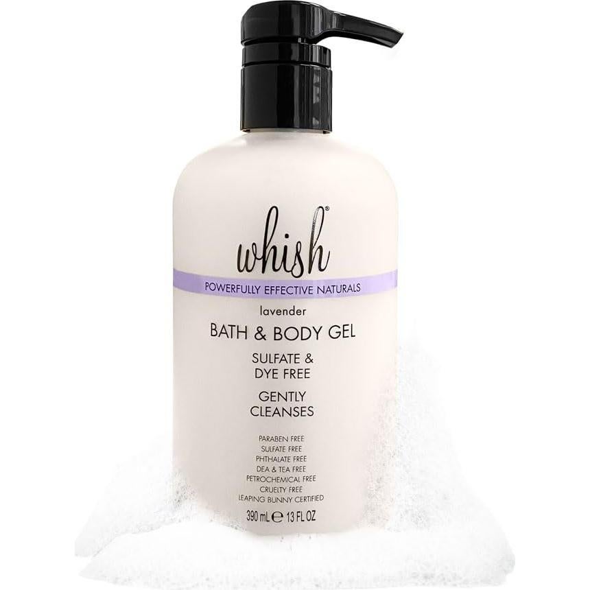 Gel de Baño Whish Beauty 384 ml - Hidratante Lavanda Piel Sensible