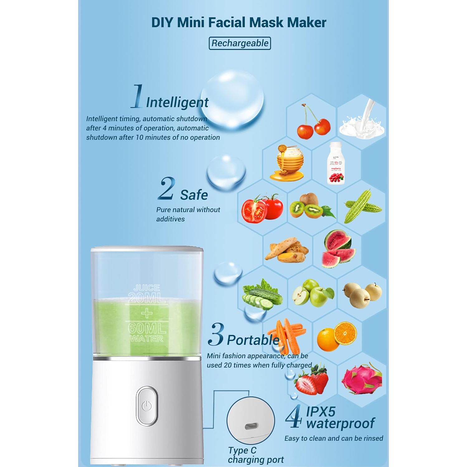 Máquina para hacer mascarillas faciales WAONIQ recargable