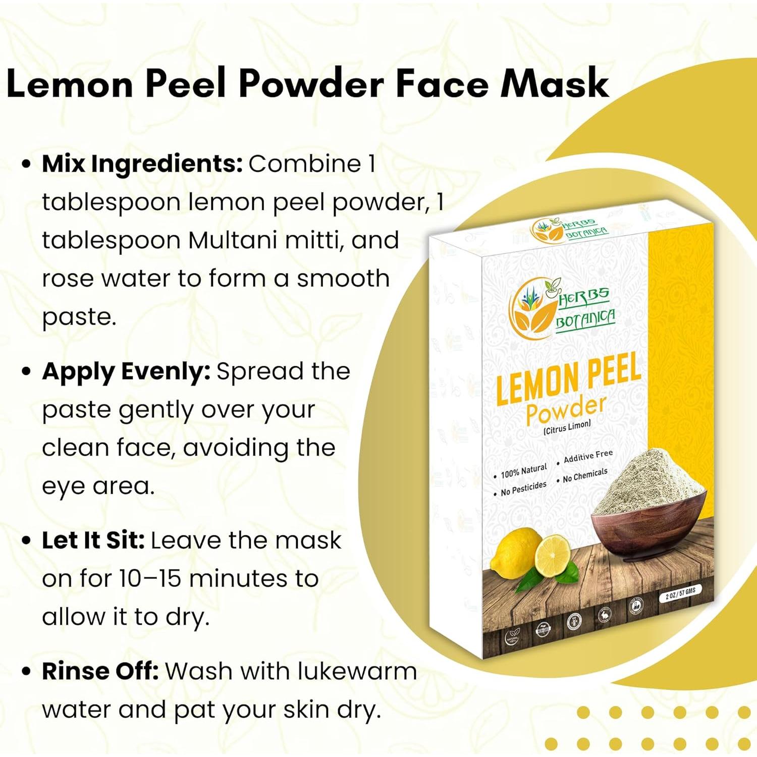 Polvo de Cáscara de Limón Orgánico 56.7 g - Herbs Botanica