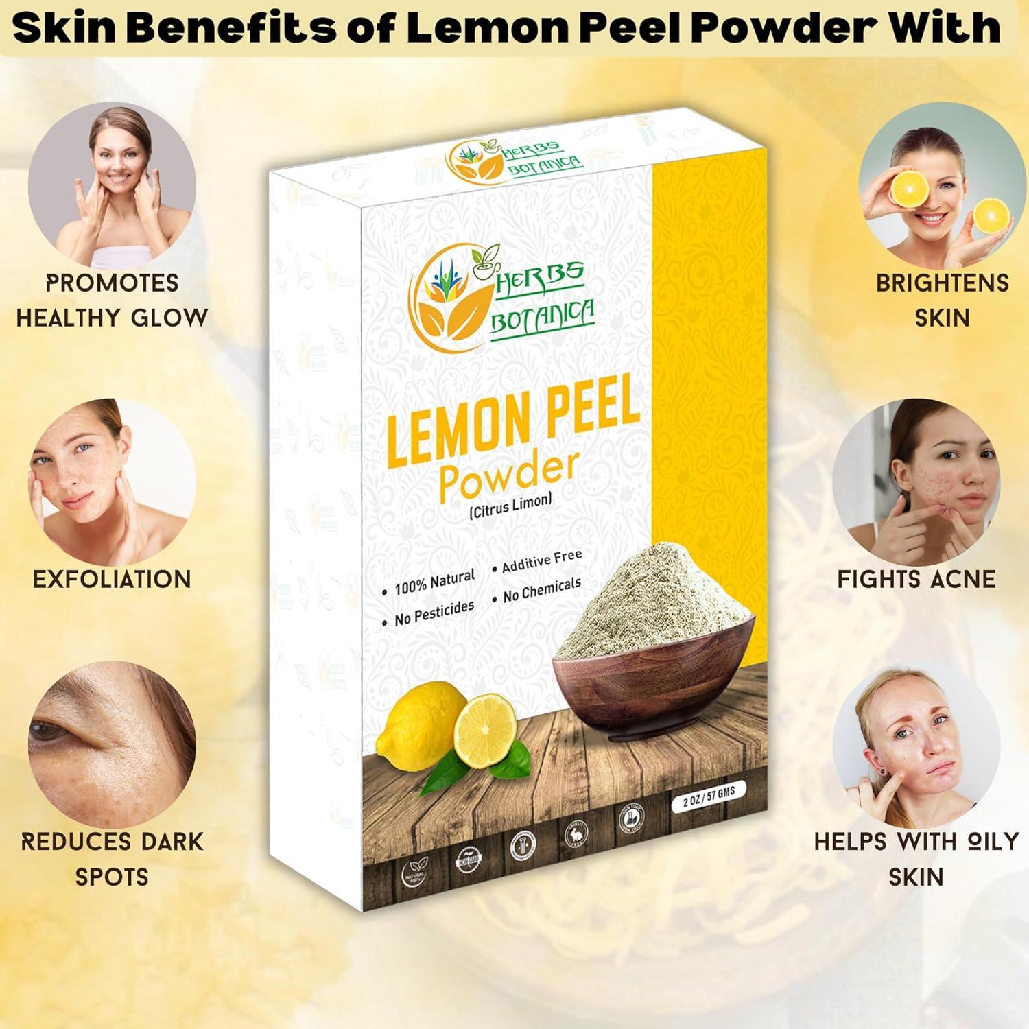 Polvo de Cáscara de Limón Orgánico 56.7 g - Herbs Botanica