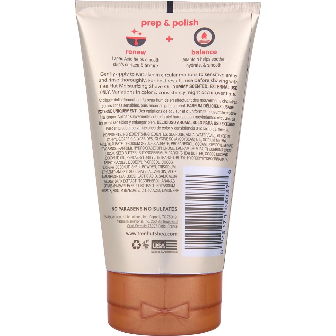 Tree Hut Pulido Pre-Afeitado Coco Colada 207 ml - Suaviza Piel