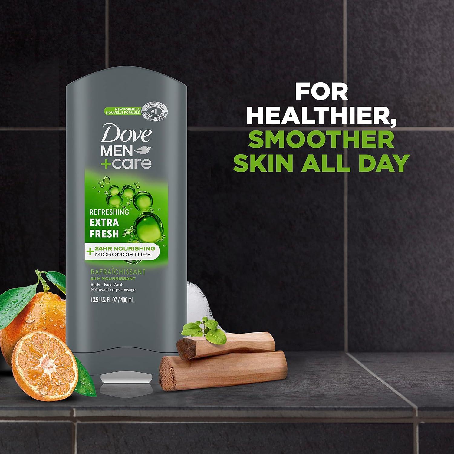 Dove Men+Care Jabón Corporal Eucalipto 770 ml + Extra Fresco 400 ml