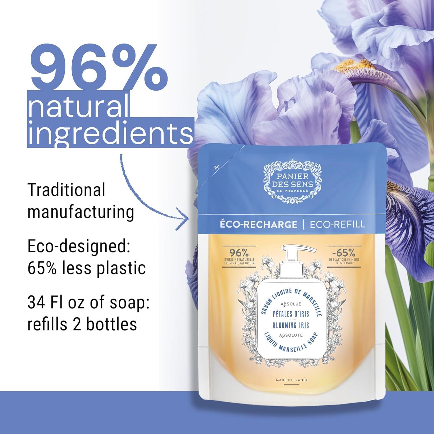 Recarga Jabón de Manos Espumoso Panier des Sens 1L Iris