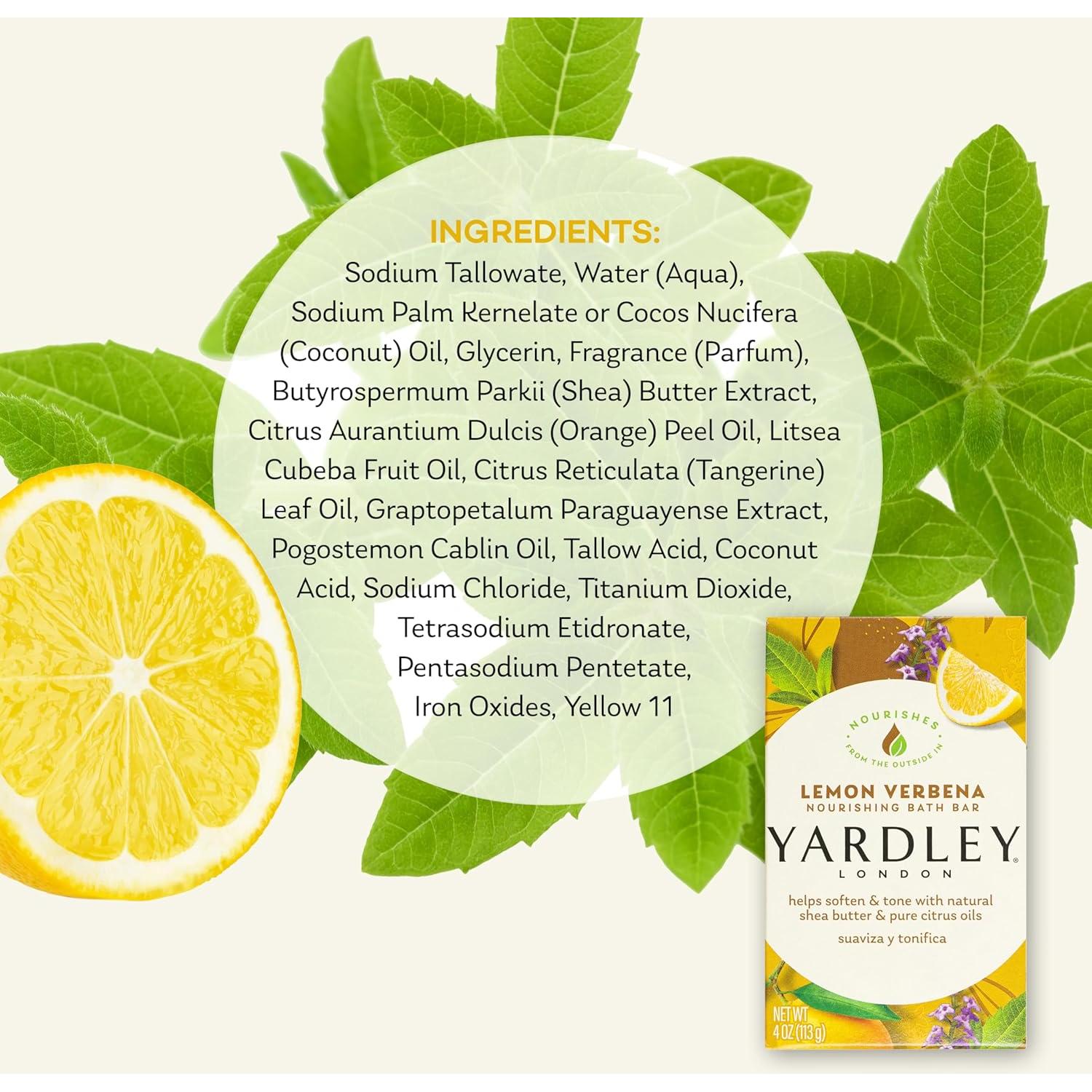 Barra de Baño Hidratante Yardley London Verbena de Limón 113g