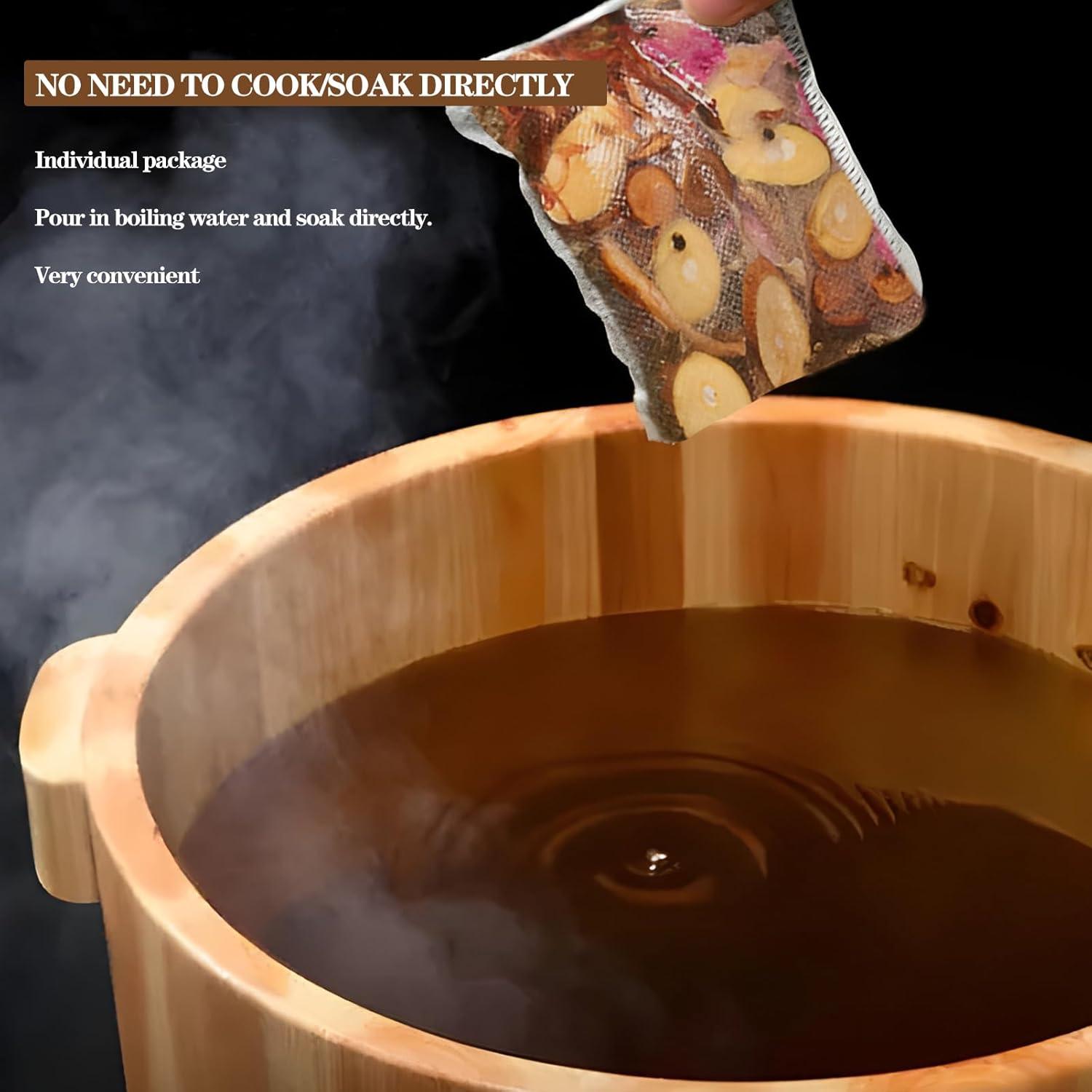 Juego de 30 Bolsas de Baño de Pies Detox CYGJYZOD con Jengibre