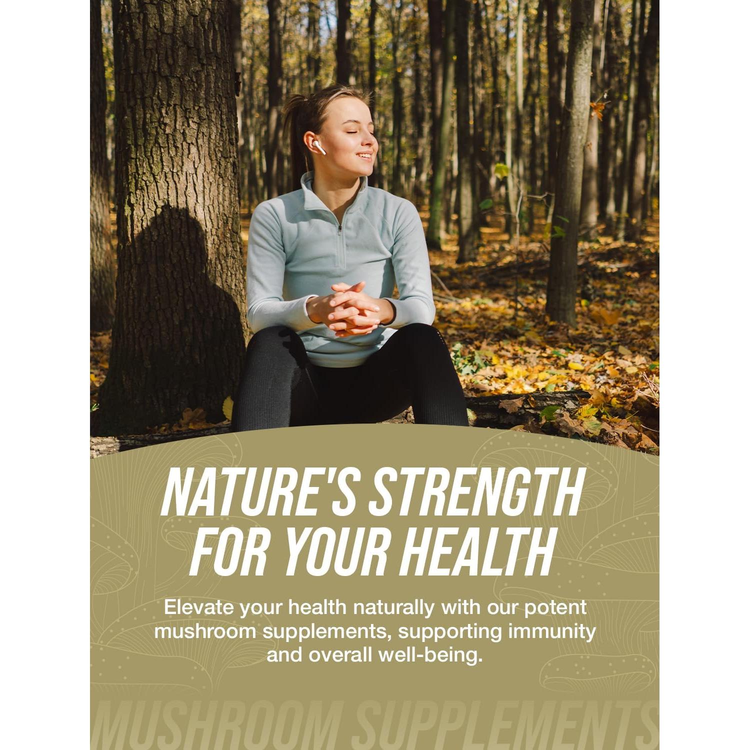 Polvo de Hongo Chaga Orgánico BulkSupplements 100g Vegano