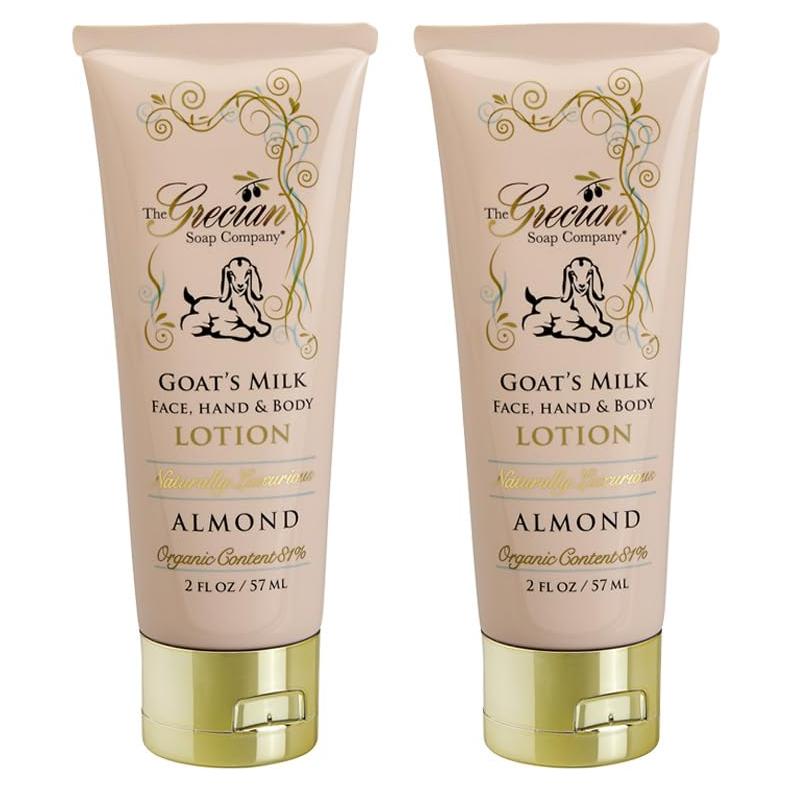 Loción de Leche de Cabra Orgánica Griega 2-Pack Almendra