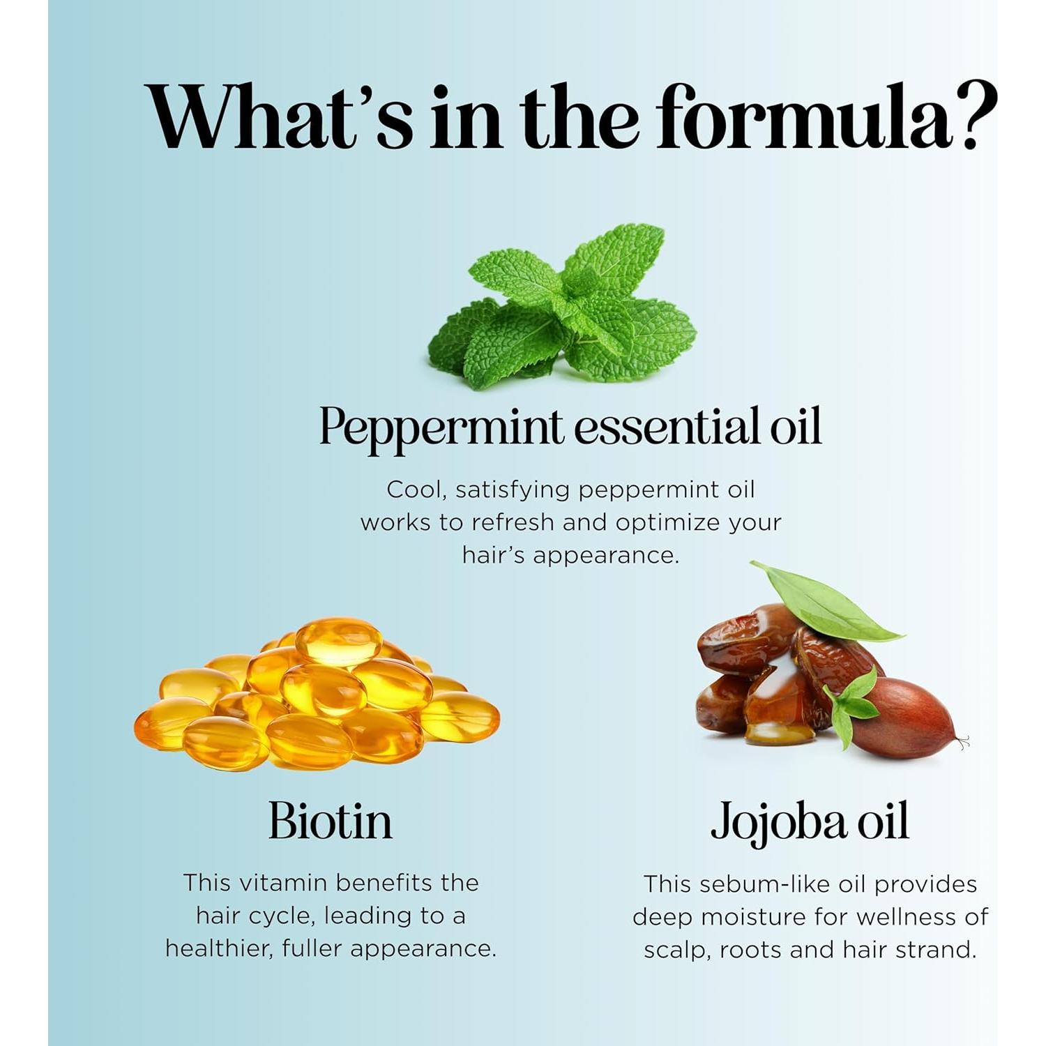 Champú Voluminizador de Biotina Honeydew 236ml Menta Sin Sulfatos