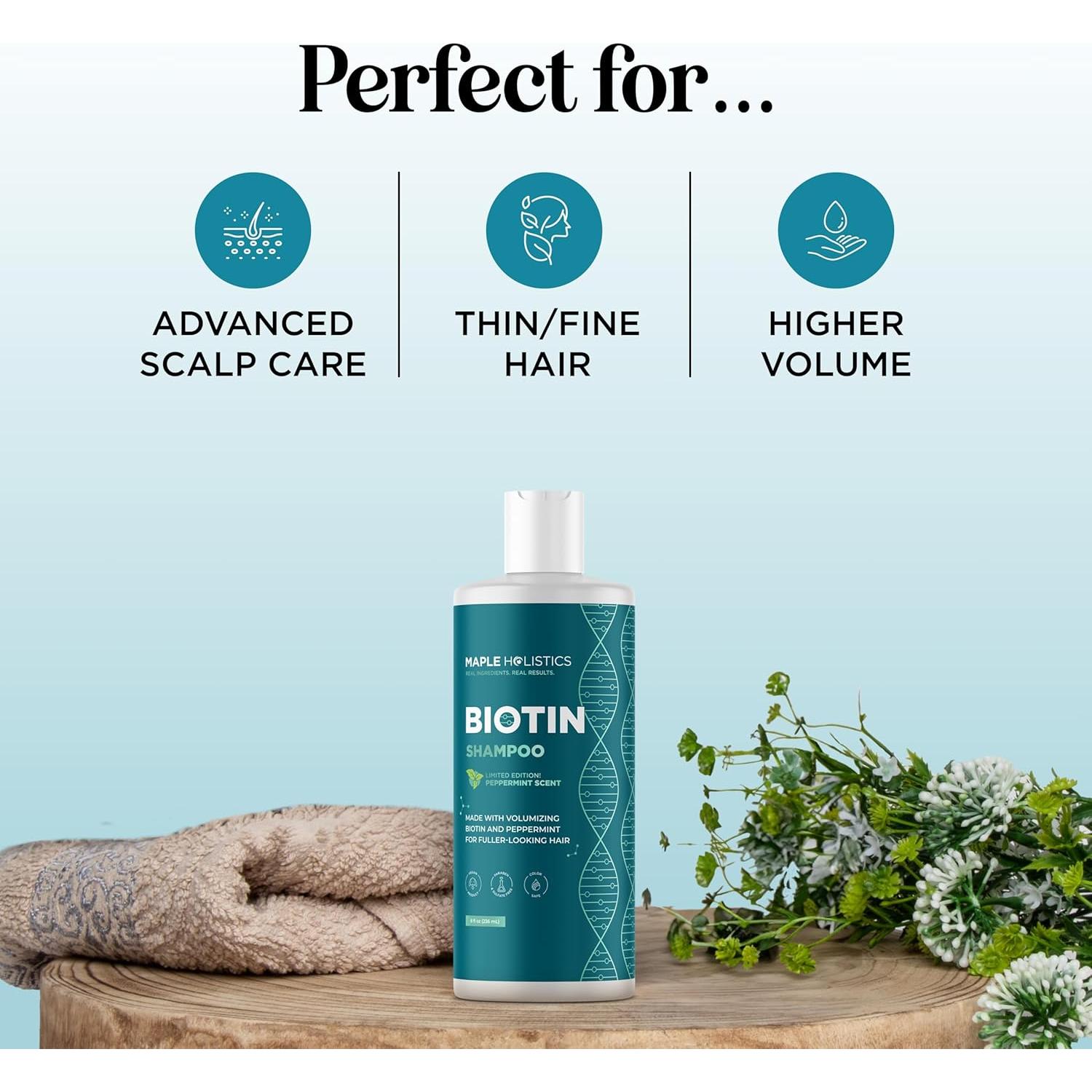 Champú Voluminizador de Biotina Honeydew 236ml Menta Sin Sulfatos