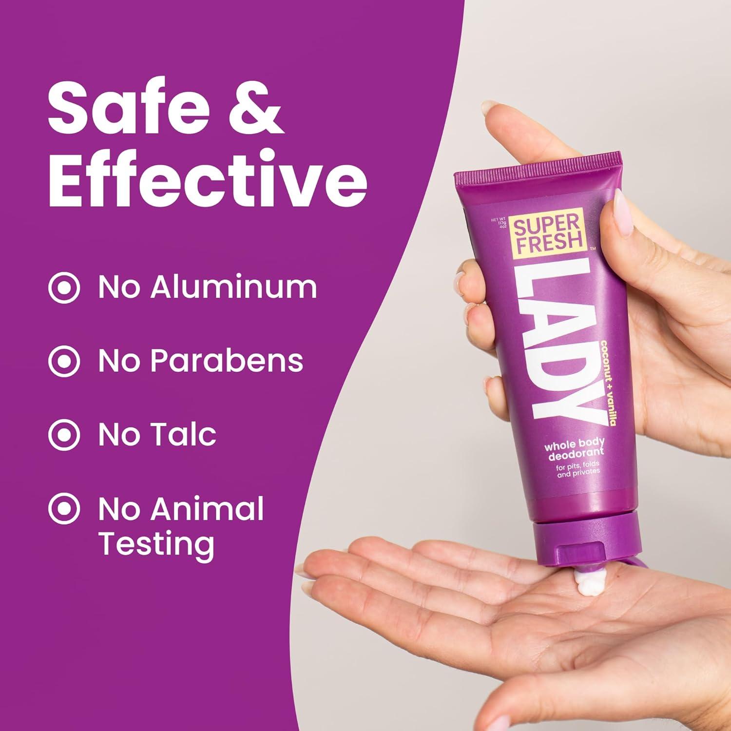 Desodorante Natural Super Fresh para Mujeres 113.4g - Sin Aluminio