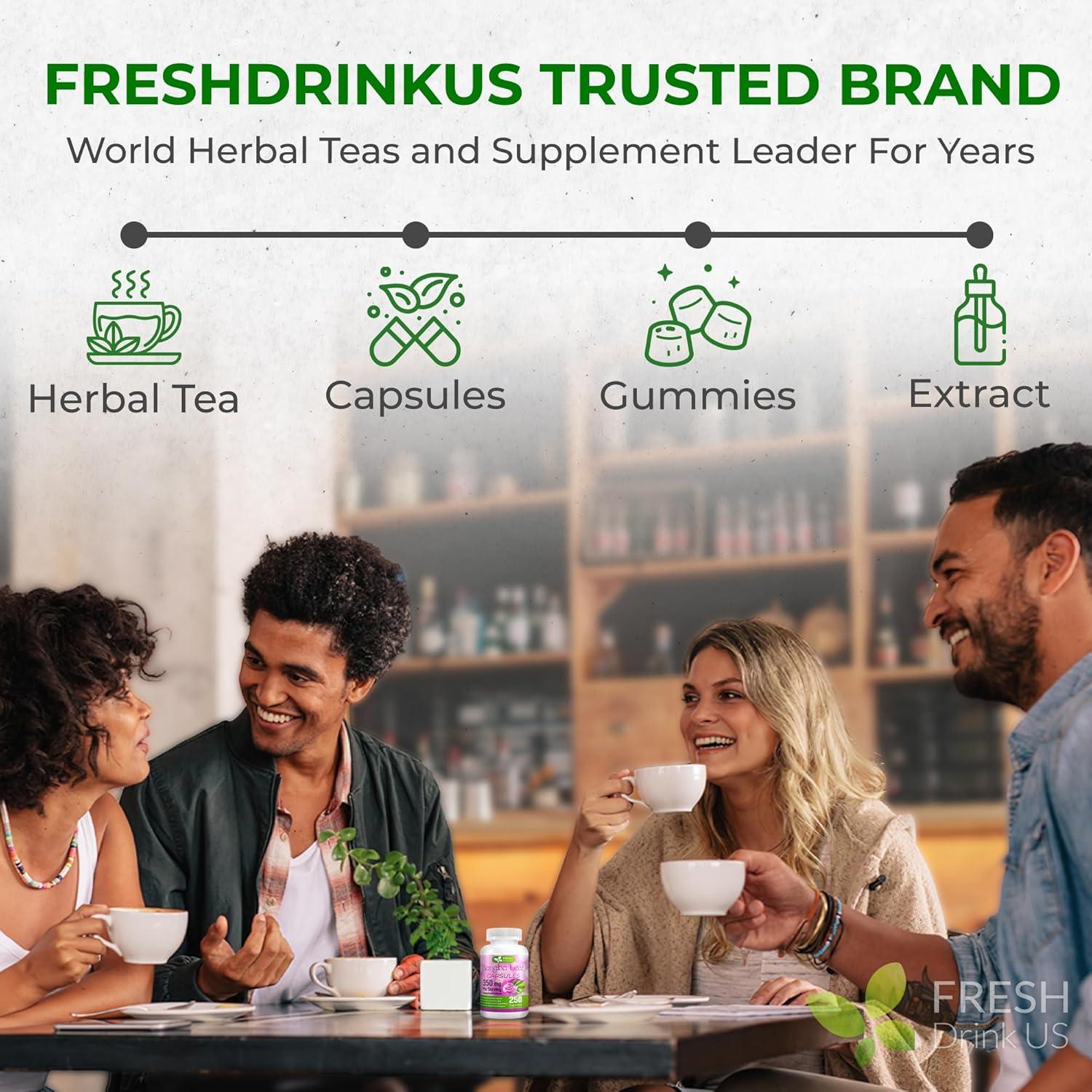 Cápsulas de Banaba FRESHDRINKUS 250 Unidades 350mg Veganas