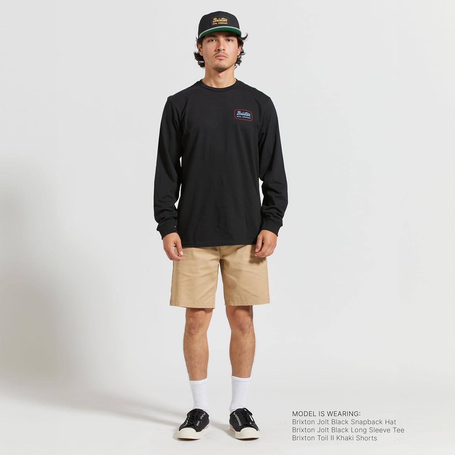 Gorra Snapback Hombre Brixton Jolt Negra/Gris Talla Única