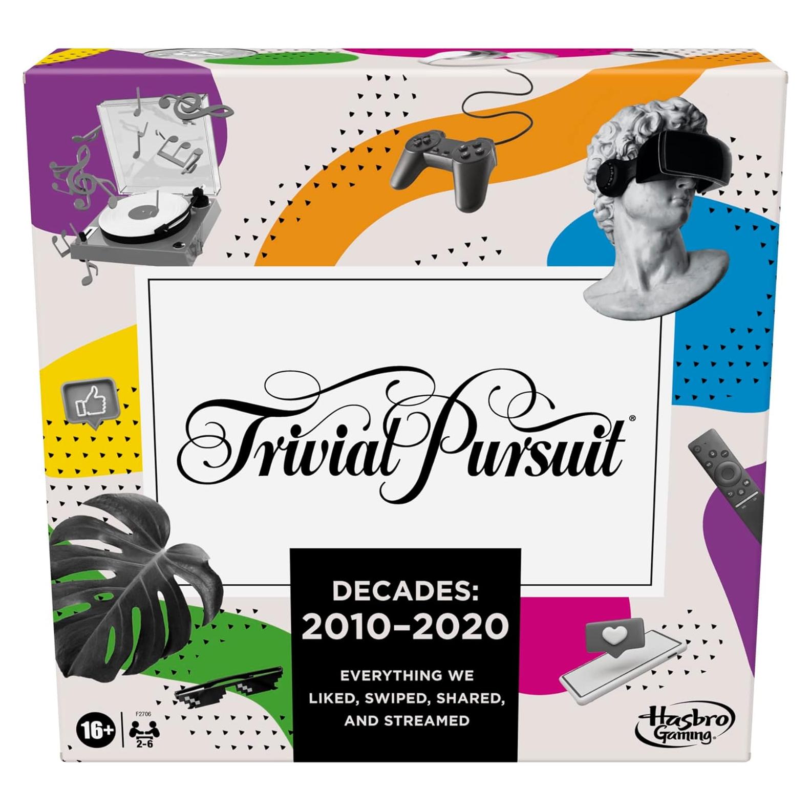 Juego de Mesa Trivial Pursuit Hasbro Décadas 2010-2020 para 2-6 Jugadores