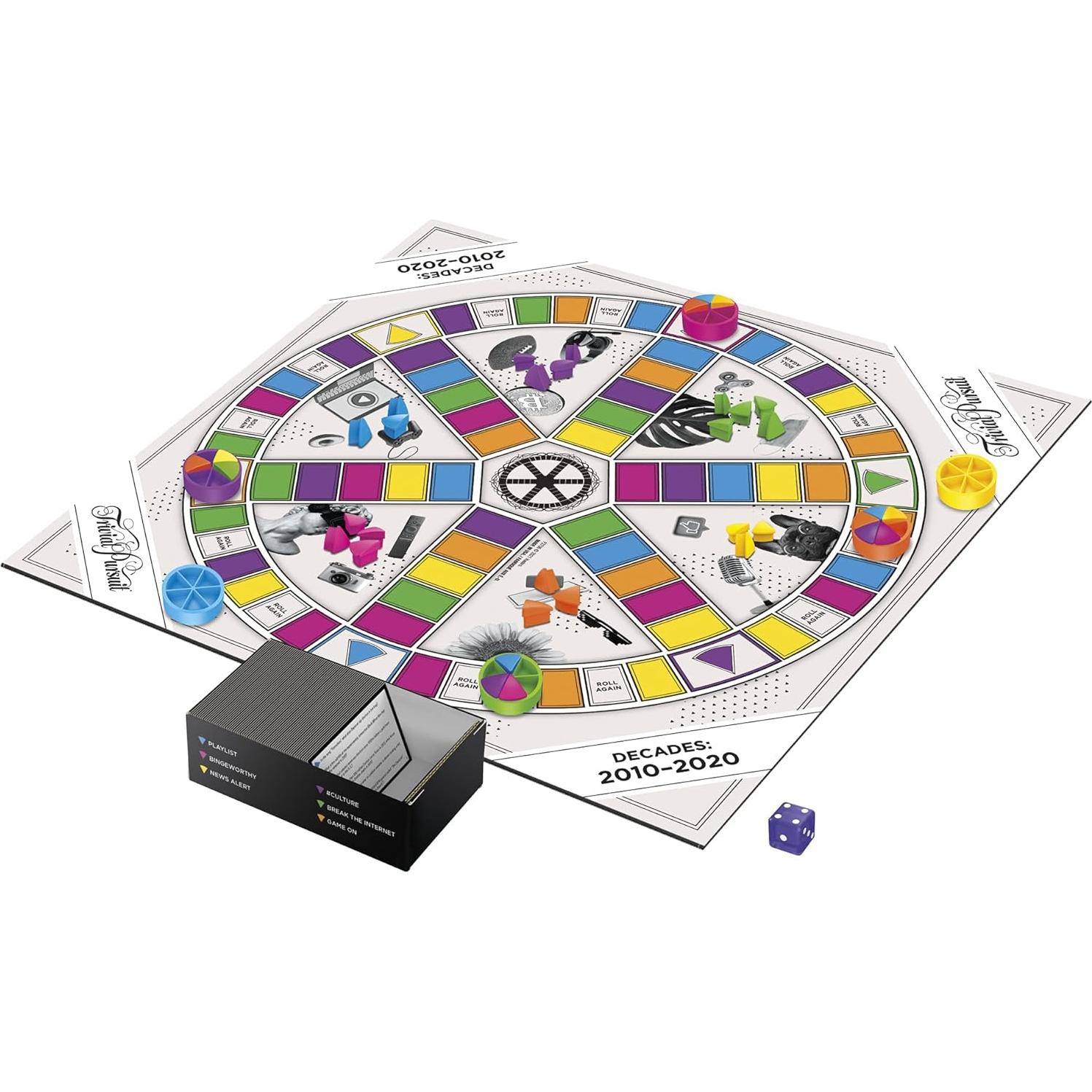Juego de Mesa Trivial Pursuit Hasbro Décadas 2010-2020 para 2-6 Jugadores