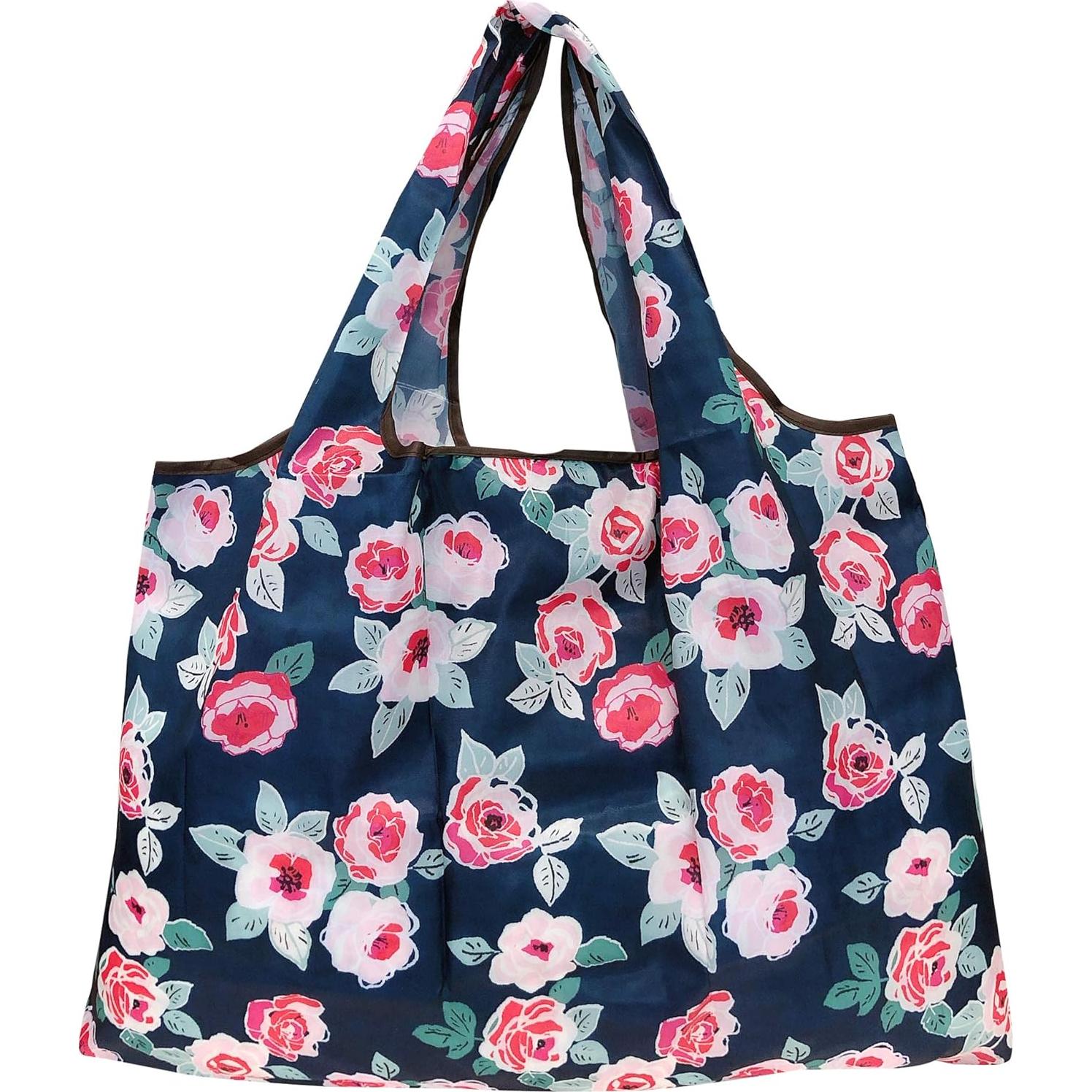 Bolsa Grande Plegable Allydrew de Nailon Reutilizable - 5 Pzas
