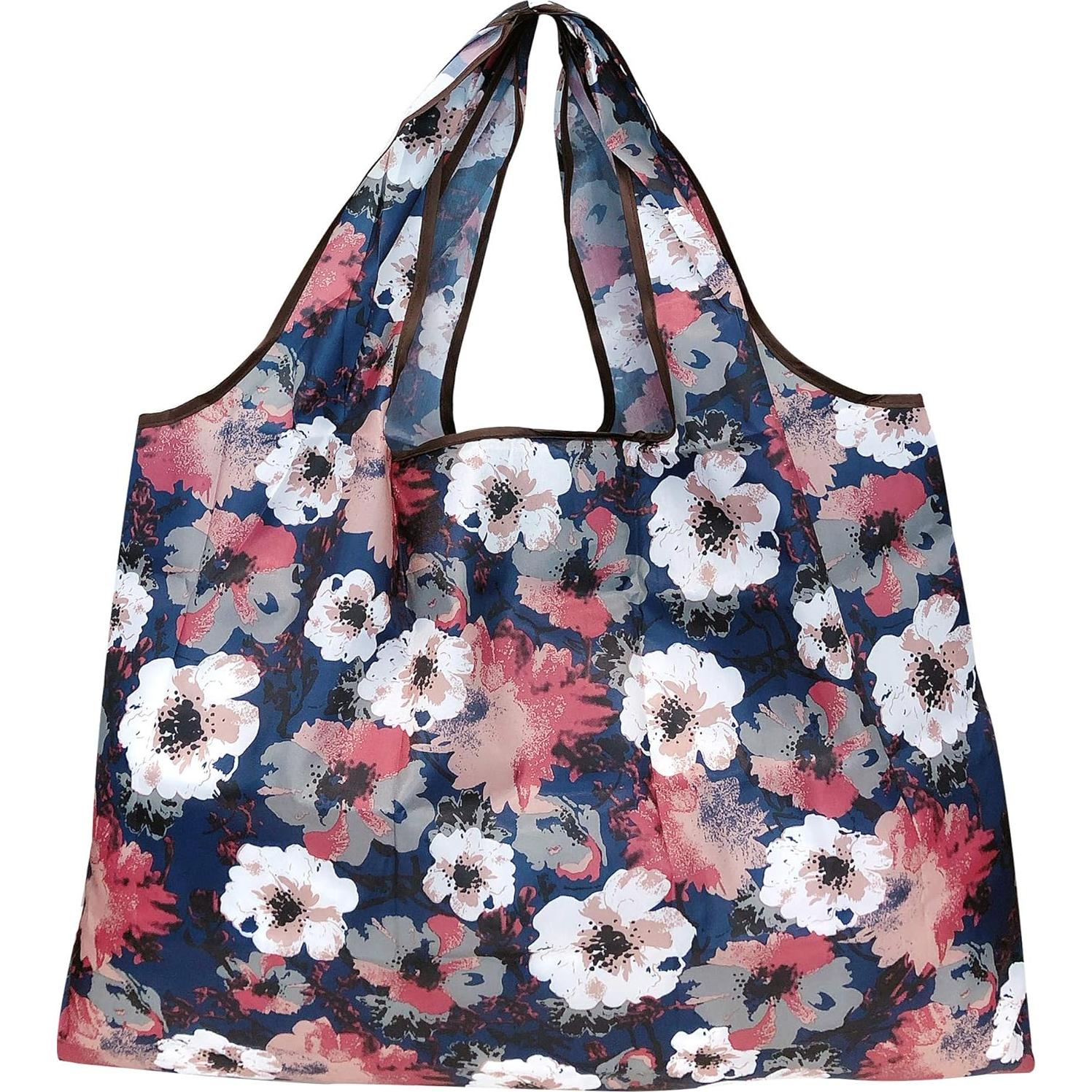 Bolsa Grande Plegable Allydrew de Nailon Reutilizable - 5 Pzas