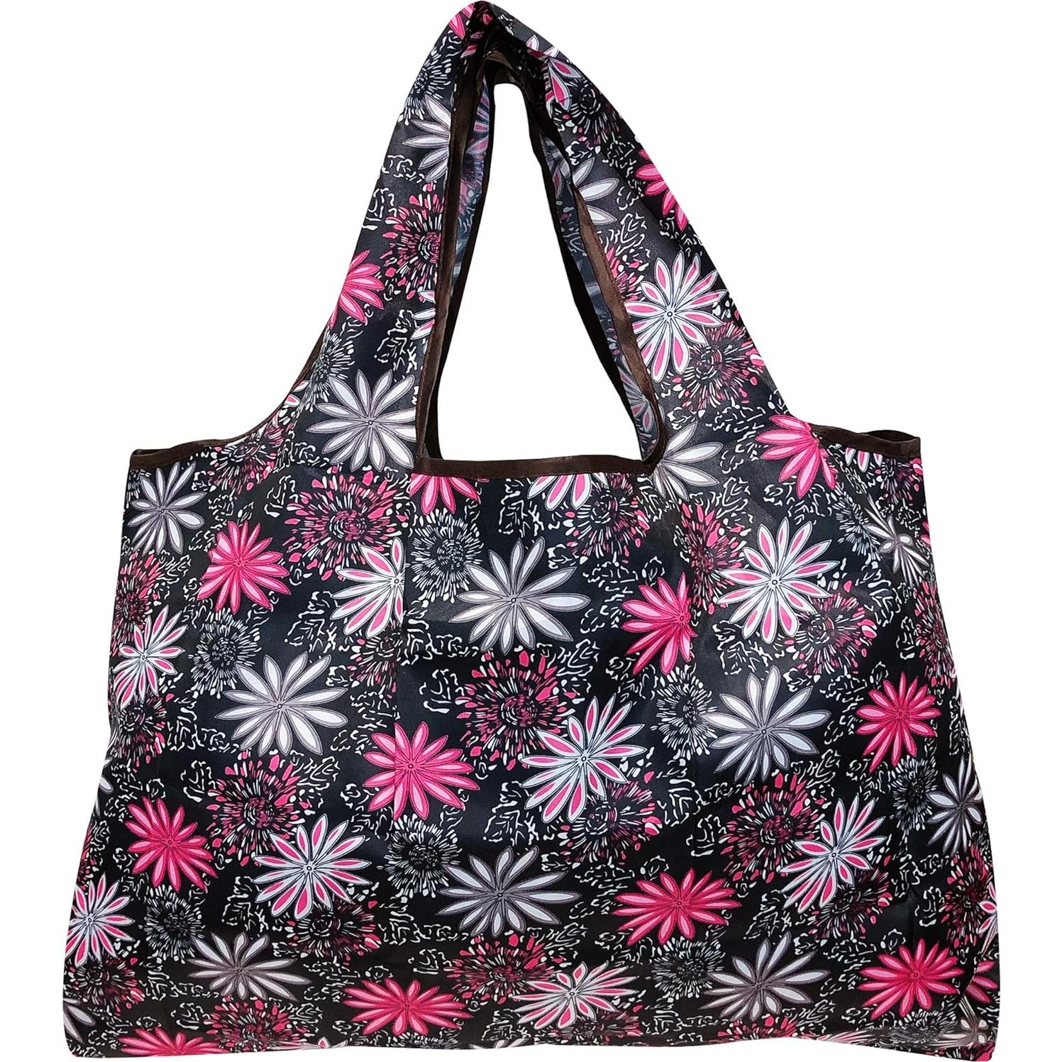 Bolsa Grande Plegable Allydrew de Nailon Reutilizable - 5 Pzas