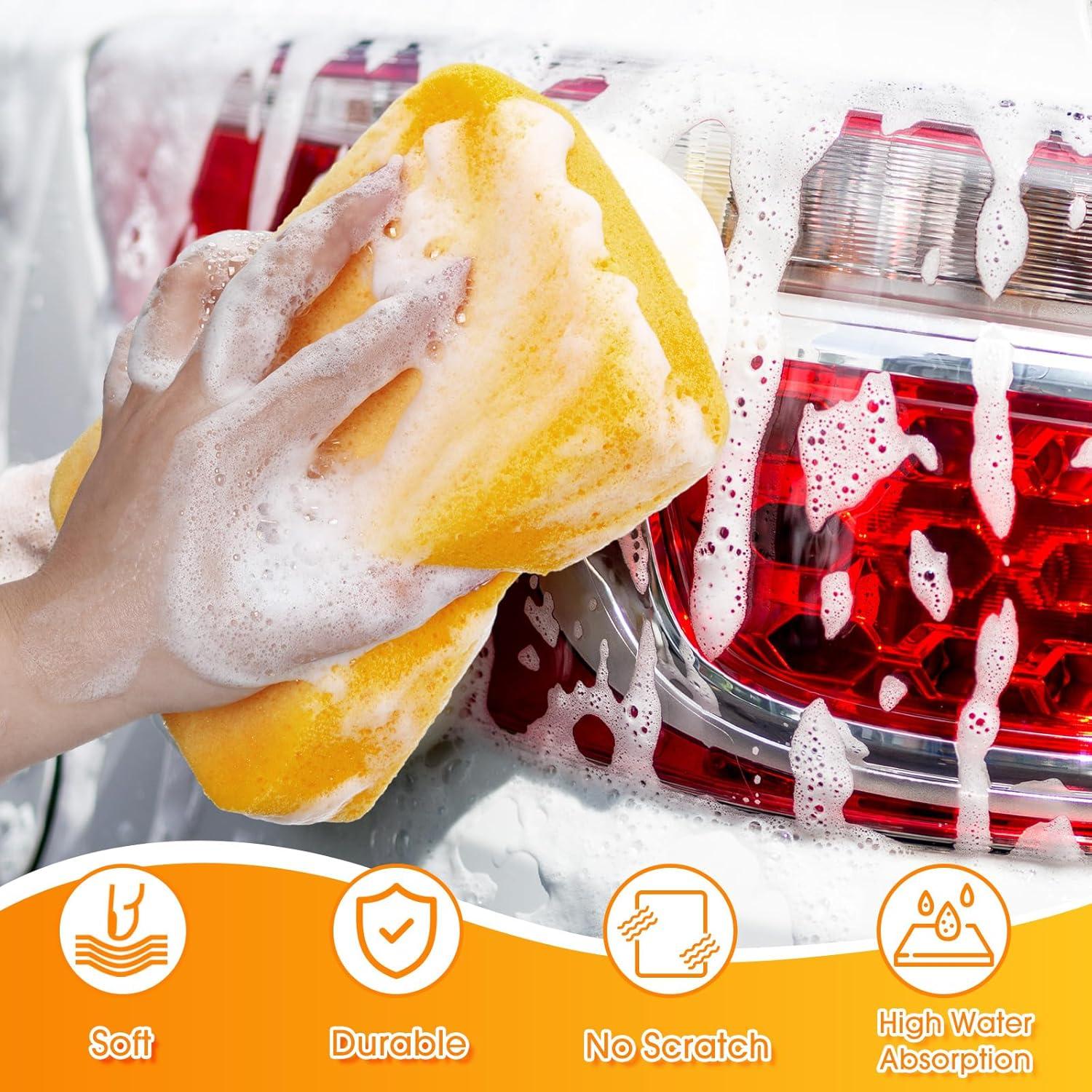 Esponjas Grandes Tioncy 6 Pcs 19x14x5 cm Multiusos Amarillo