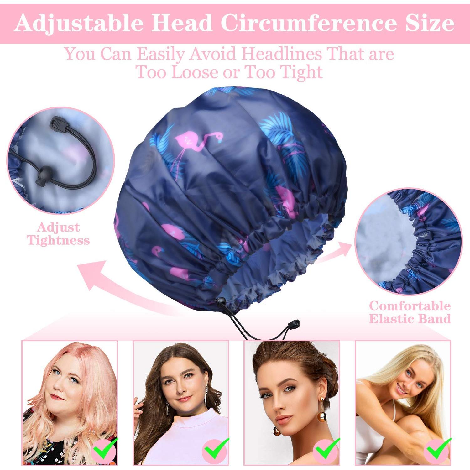 Paquete de 3 Gorras de Ducha Extra Grande WINSTECK Ajustables