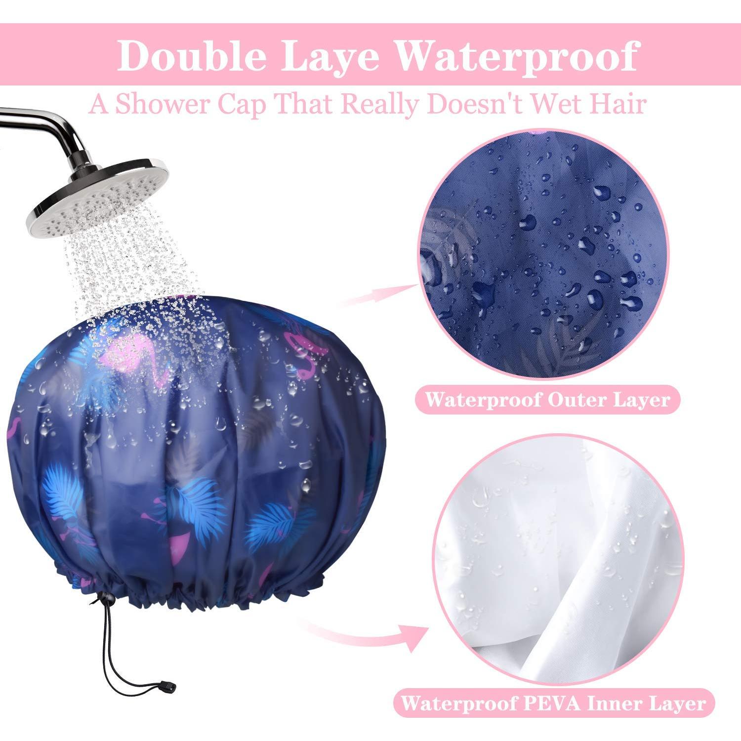 Paquete de 3 Gorras de Ducha Extra Grande WINSTECK Ajustables