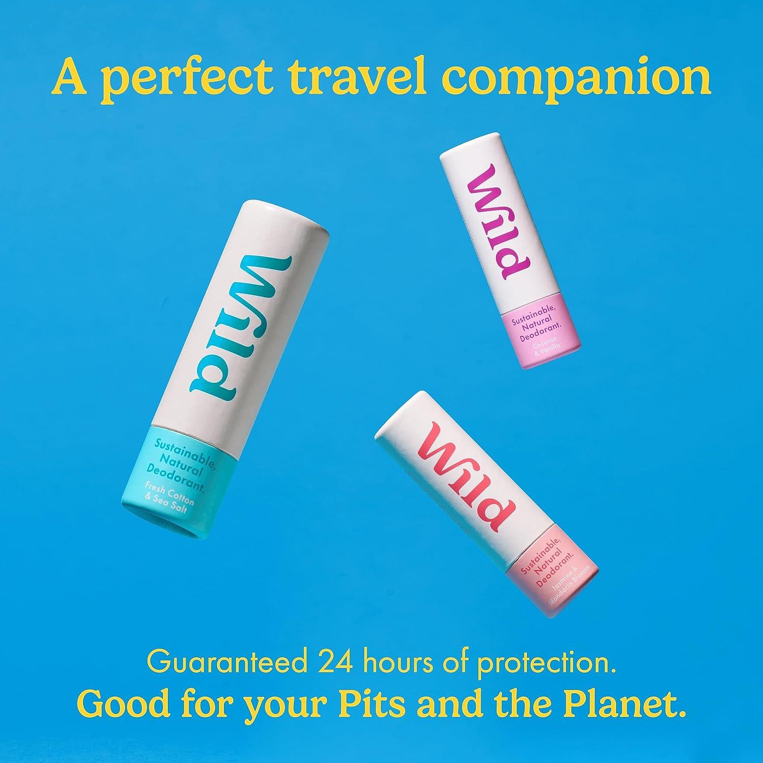 Desodorantes Naturales Wild - Paquete de 3 Aromas - Vegano