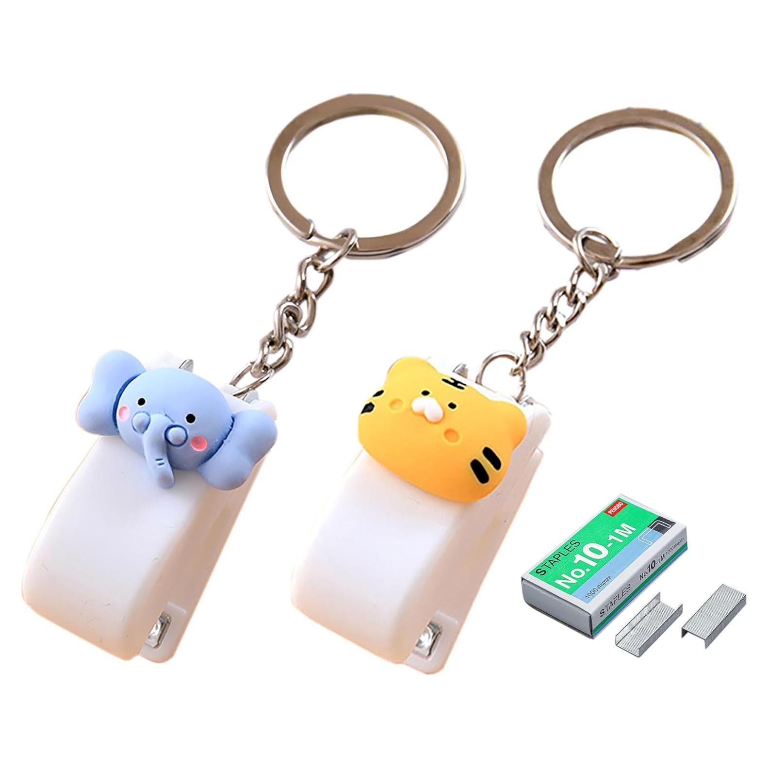 Mini Grapadoras de Escritorio YIKANGHENG Tigre y Elefante 2 Pcs