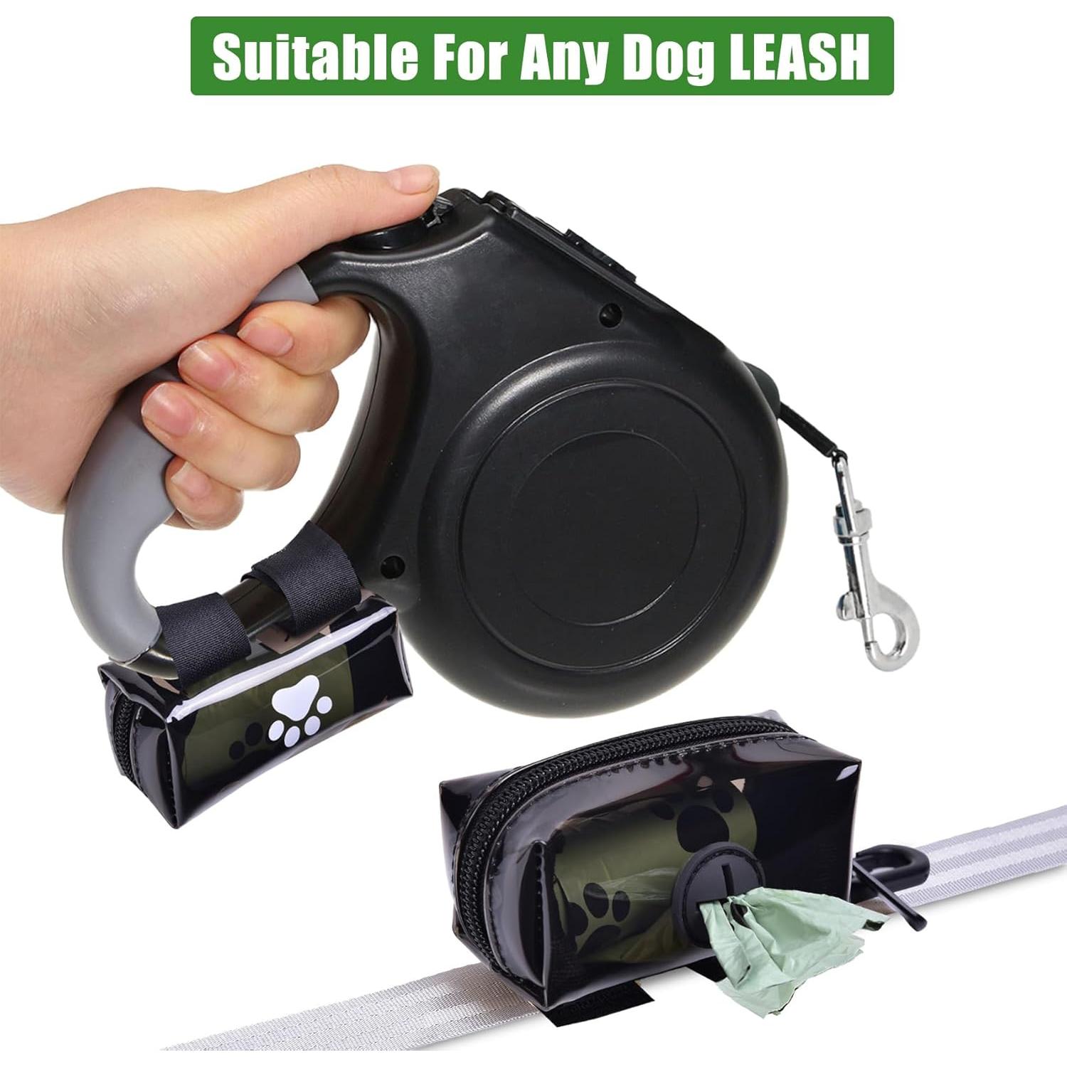 Dispensador de bolsas para caca de perro Hilihali con soporte