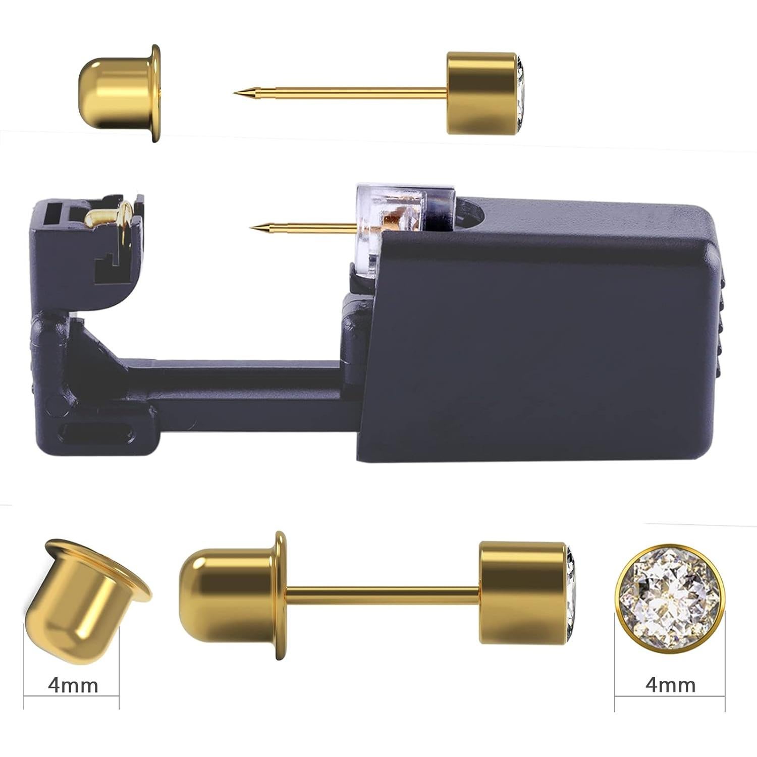 Kit de Perforación de Orejas KAIQIKAIXI 19 Piezas Estéril