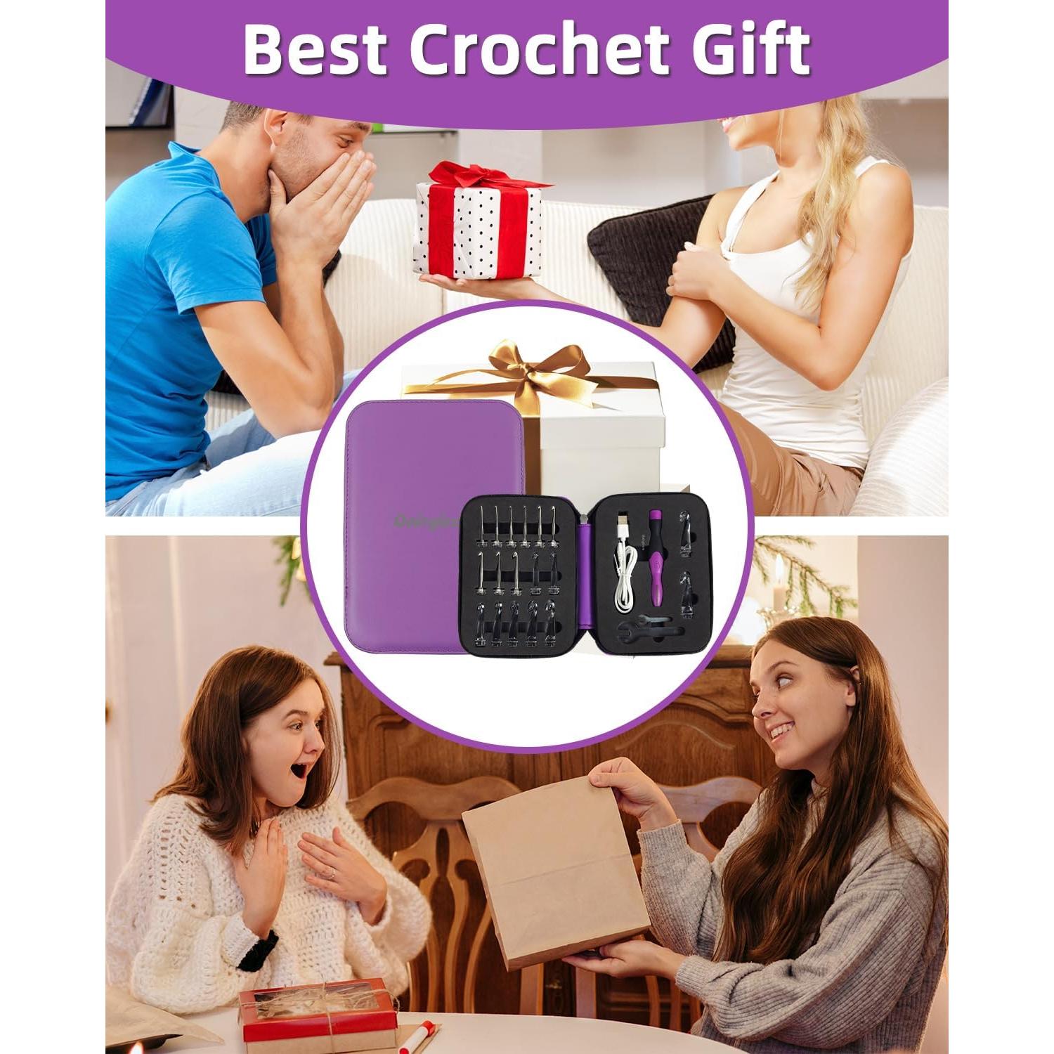 Juego de Ganchillos Iluminados Bybykoi 18 Tamaños 2.0-14.0mm