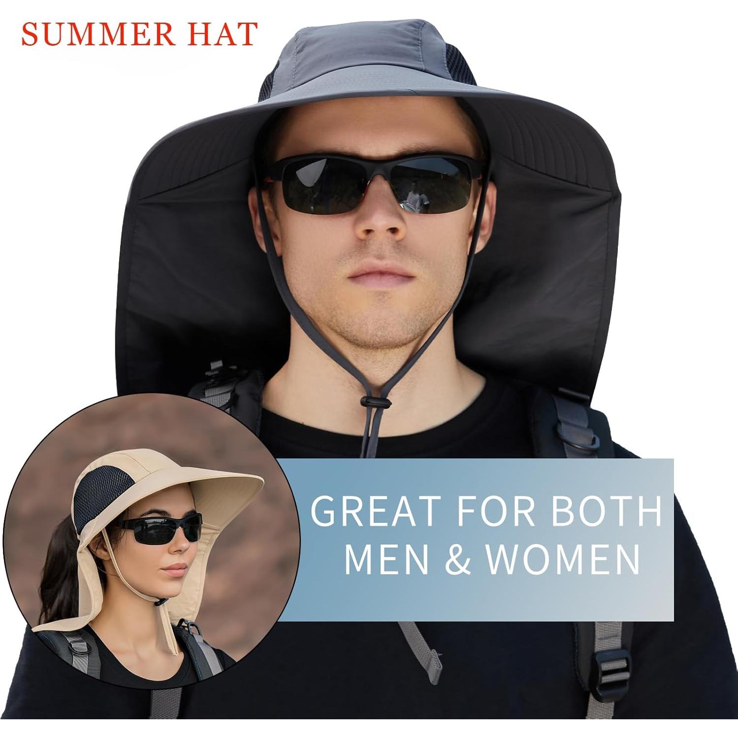 Sombrero de Sol UPF 50+ ZOORON Plegable para Pesca y Senderismo