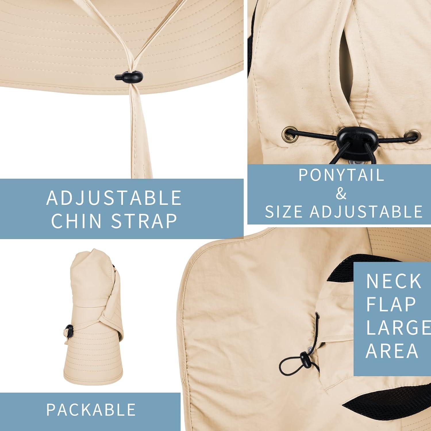 Sombrero de Sol UPF 50+ ZOORON Plegable para Pesca y Senderismo