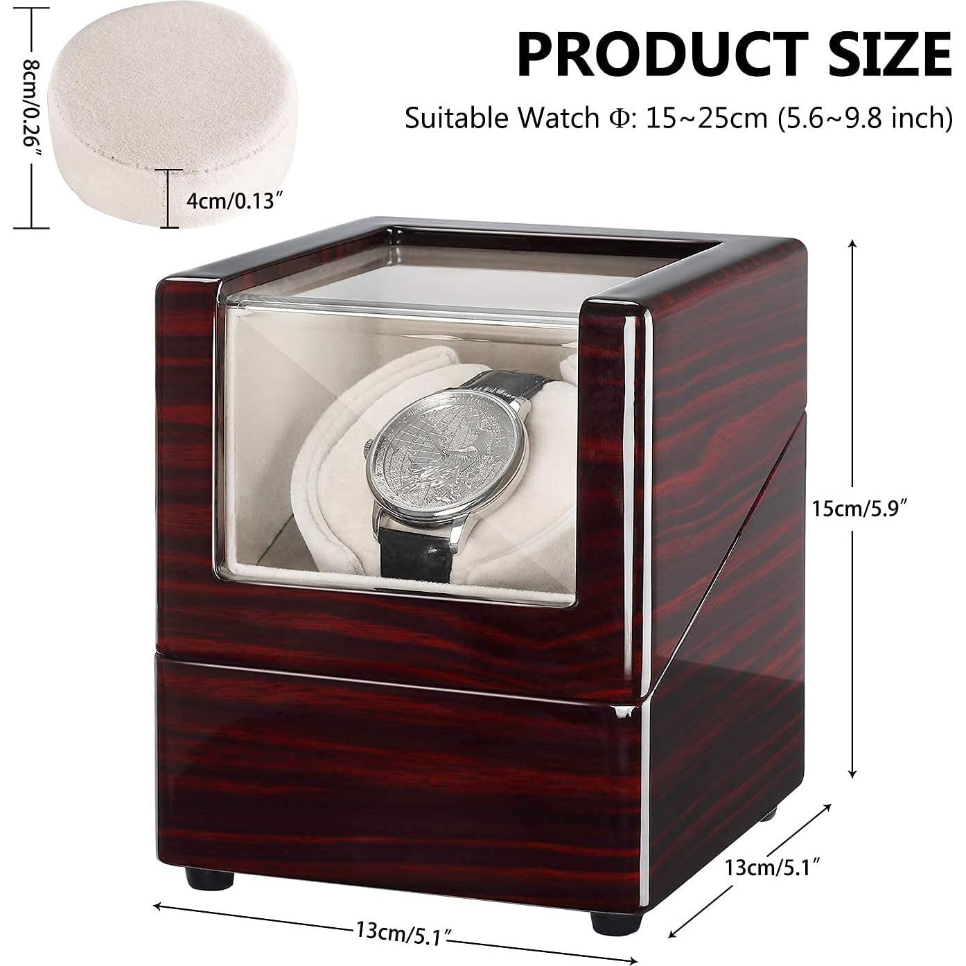 Enrollador de Reloj Automático CHIYODA SW Madera Sólida 5 TPDs