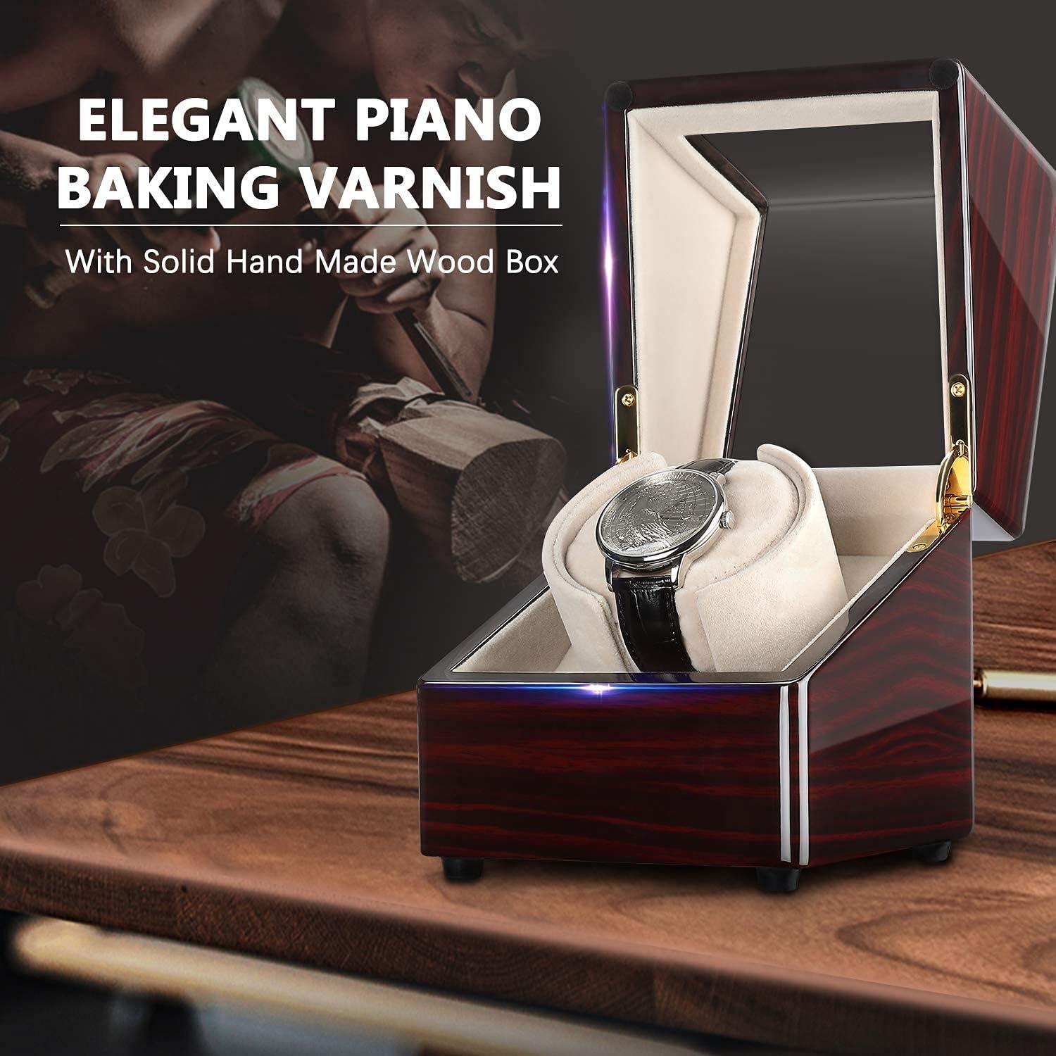 Enrollador de Reloj Automático CHIYODA SW Madera Sólida 5 TPDs