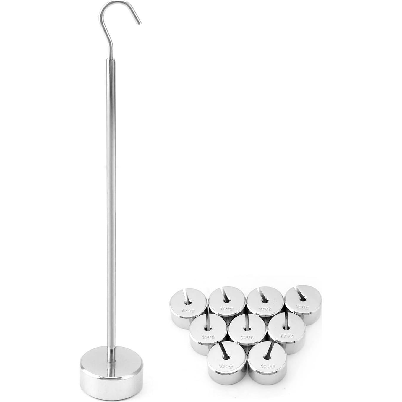 Conjunto de Pesas Ranuradas QWORK 1000g - 9 Pesos de 100g