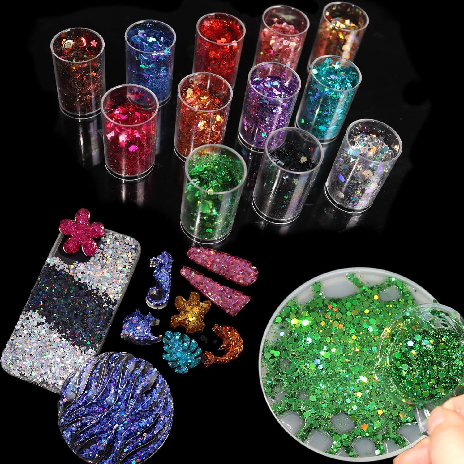 Brillo Chunky Holográfico Matio - 12 Colores 3mm para Manualidades