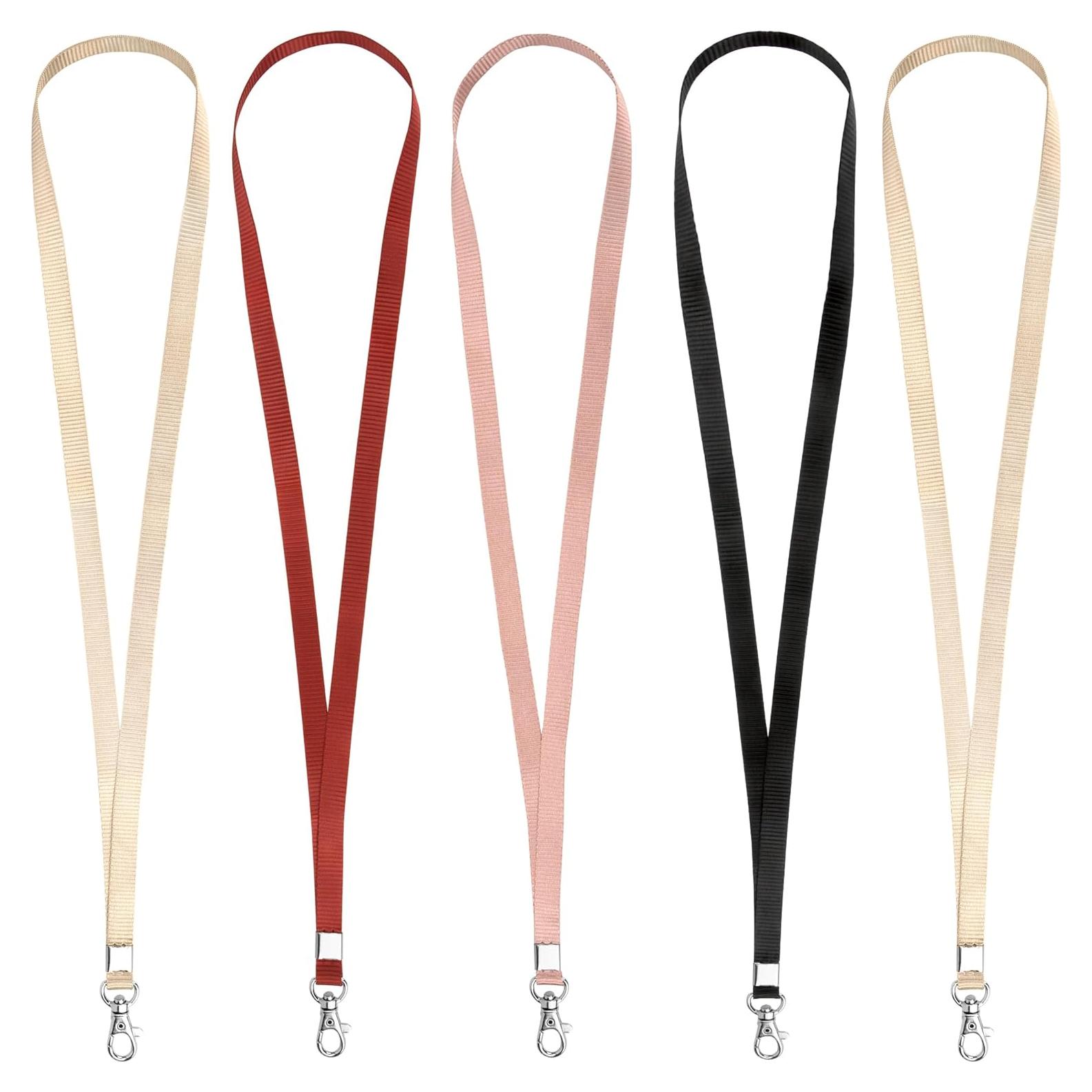 Cintas de Cuello Arae para Portatarjetas - 5 Unidades Nylon